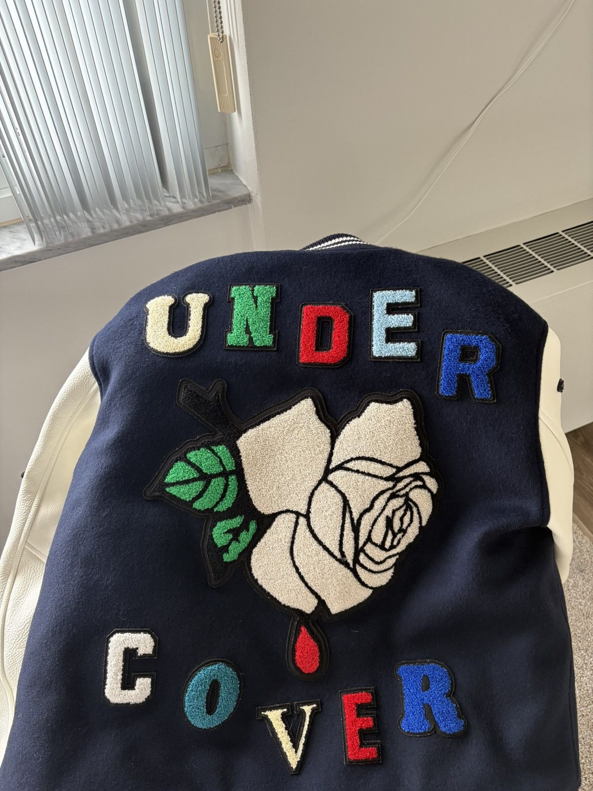 Undercover UC2C4206-2-NAVY Undercover Varsity Jacket Size US XL / EU 56 / 4 - 3 Thumbnail