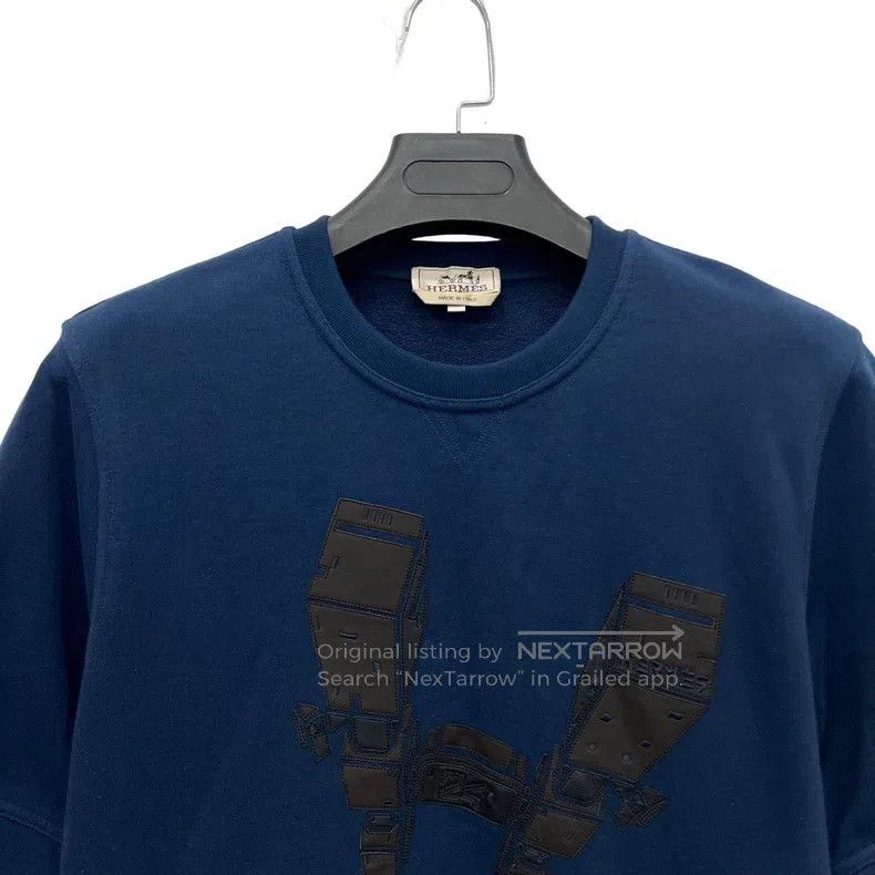 Hermes Hermes Blue H short-sleeved shirt Size S / US 4 / IT 40 - 3 Thumbnail