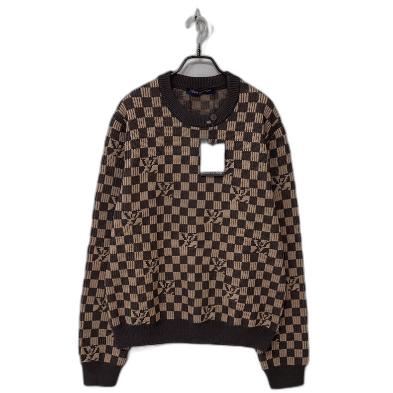 Louis Vuitton Louis Vuitton checkered knit sweater Size US XL / EU 56 / 4 - 1 Thumbnail