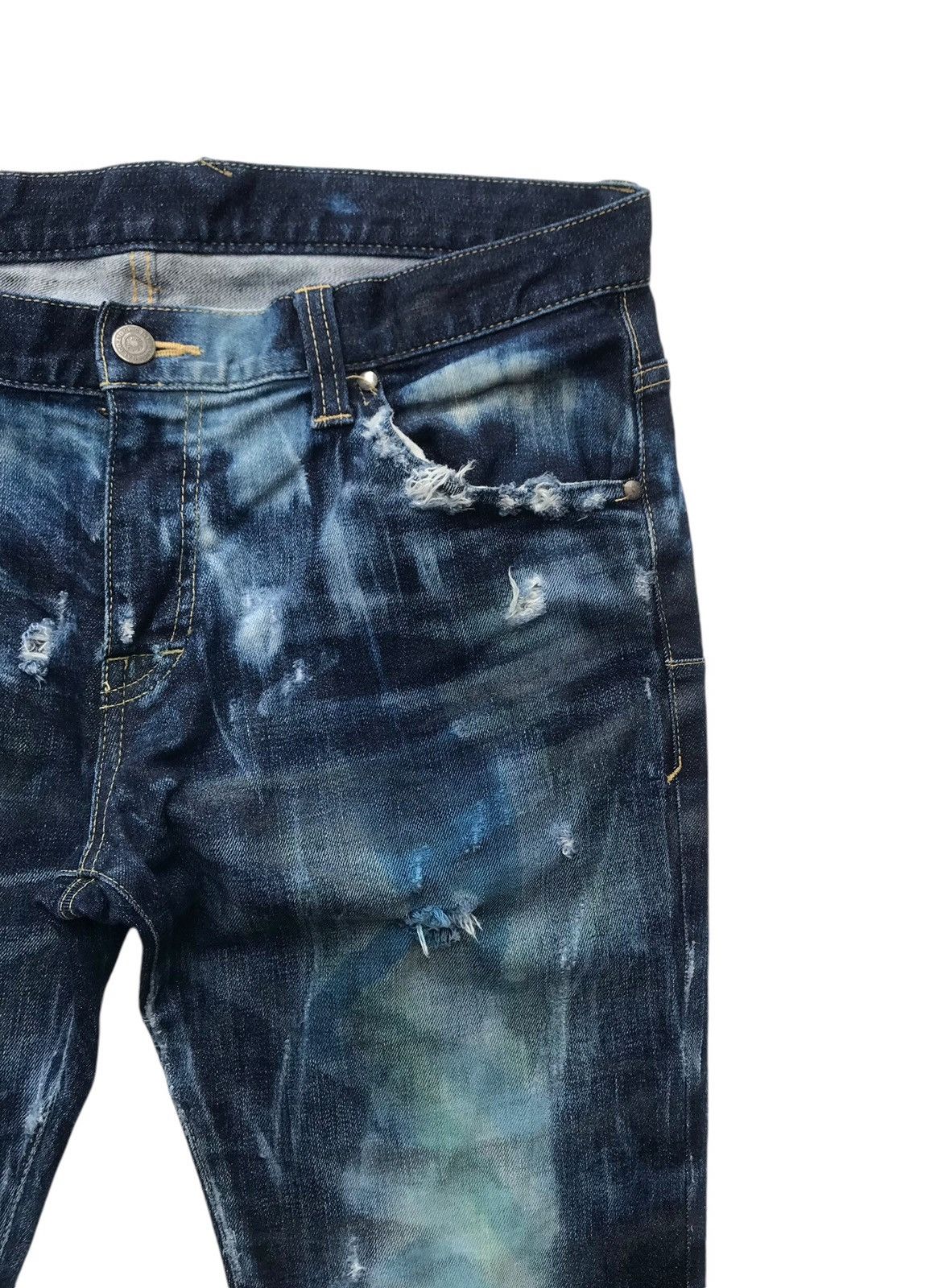 If Six Was Nine Tornado Mart Japan Bleached Distressed Denim Size US 34 / EU 50 - 6 Thumbnail