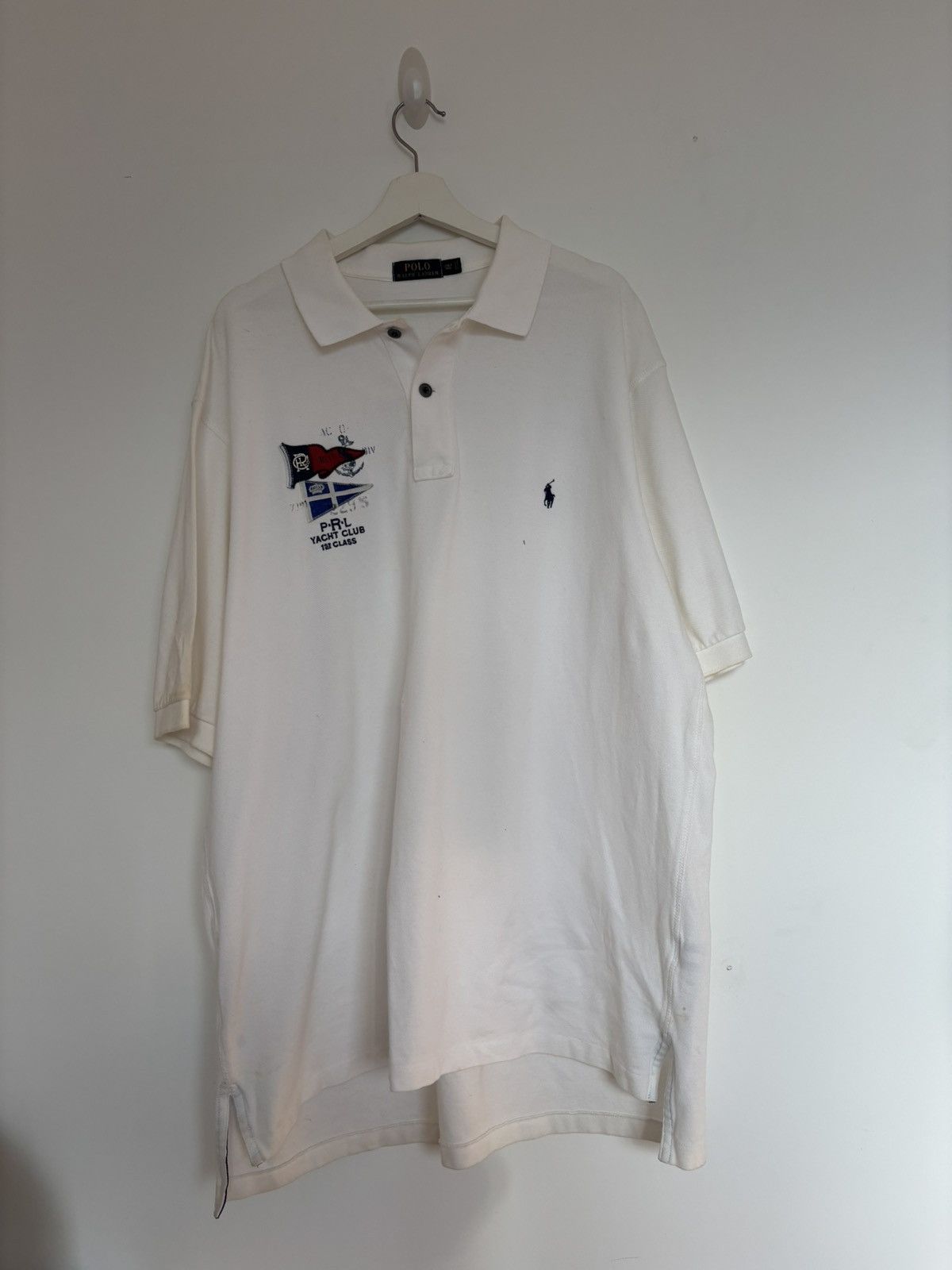 Polo Ralph Lauren Ralph Lauren Polo Yacht Club White Polo Shirt 2XLT Size US XXL / EU 58 / 5 - 3 Thumbnail