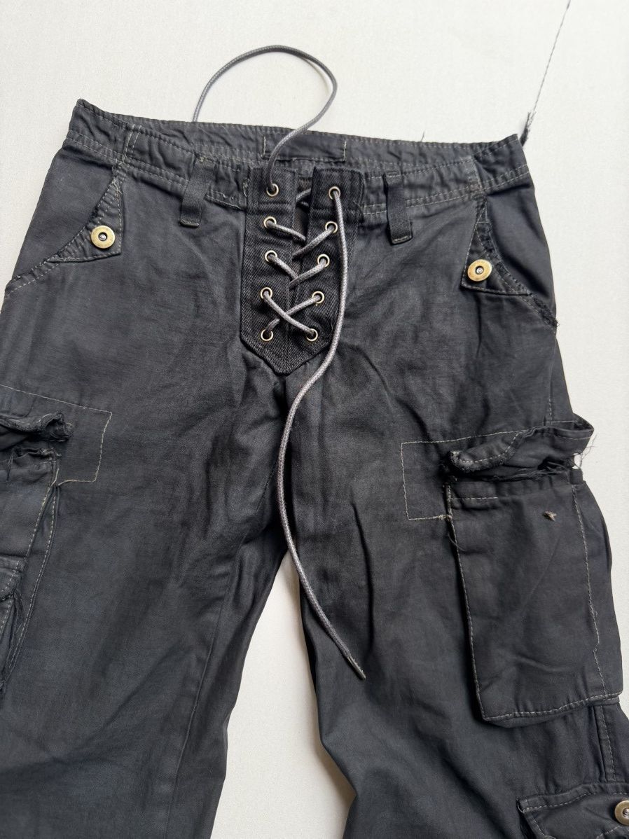Japanese Brand VG lace up flare cargo pants Size US 26 / EU 42 - 2 Thumbnail