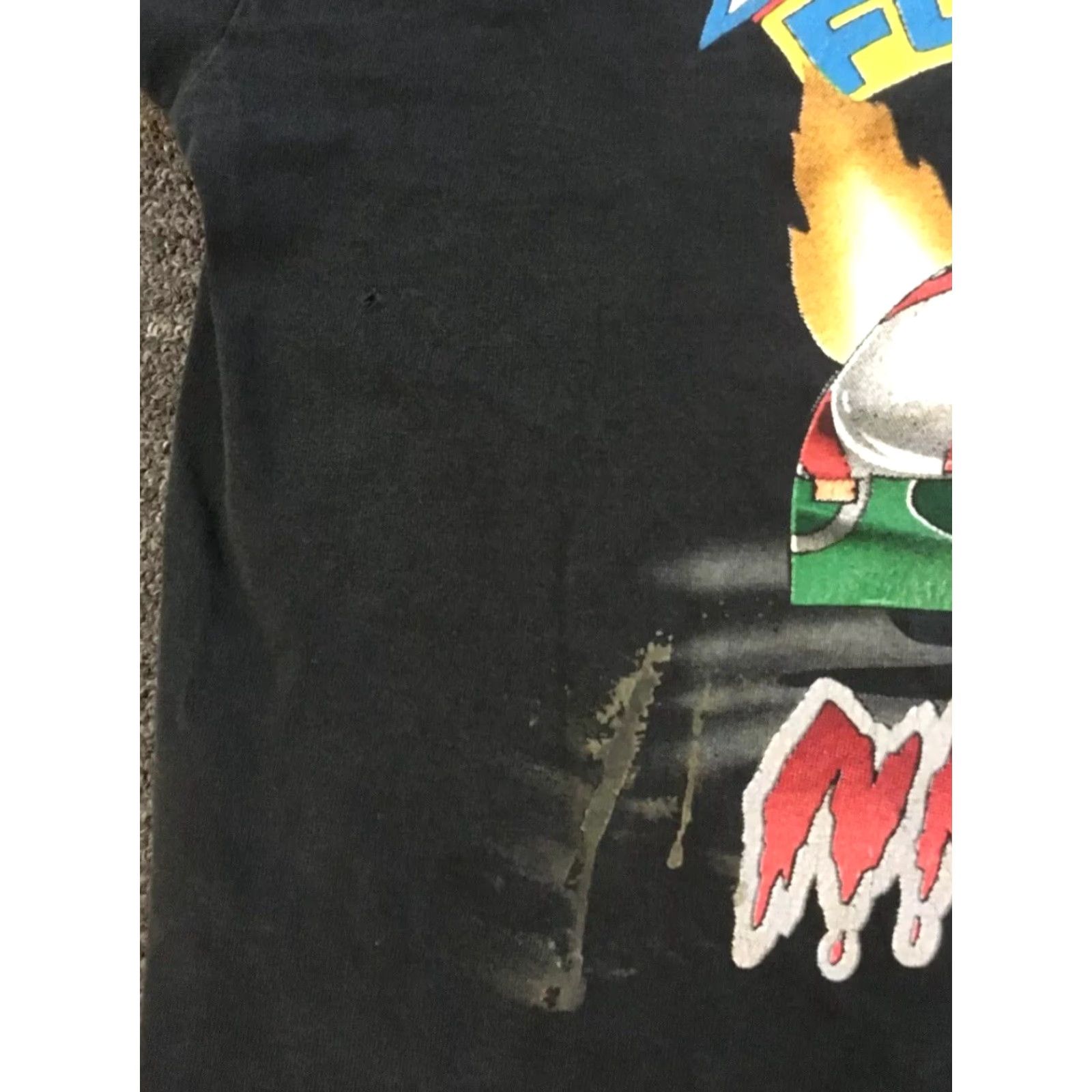 Fruit Of The Loom Vtg 90s John Force Boss Is Back Shirt XL Black USA NASCAR Grunge Distress Short Sleeve Men T-Shirt Size US XL / EU 56 / 4 - 7 Thumbnail