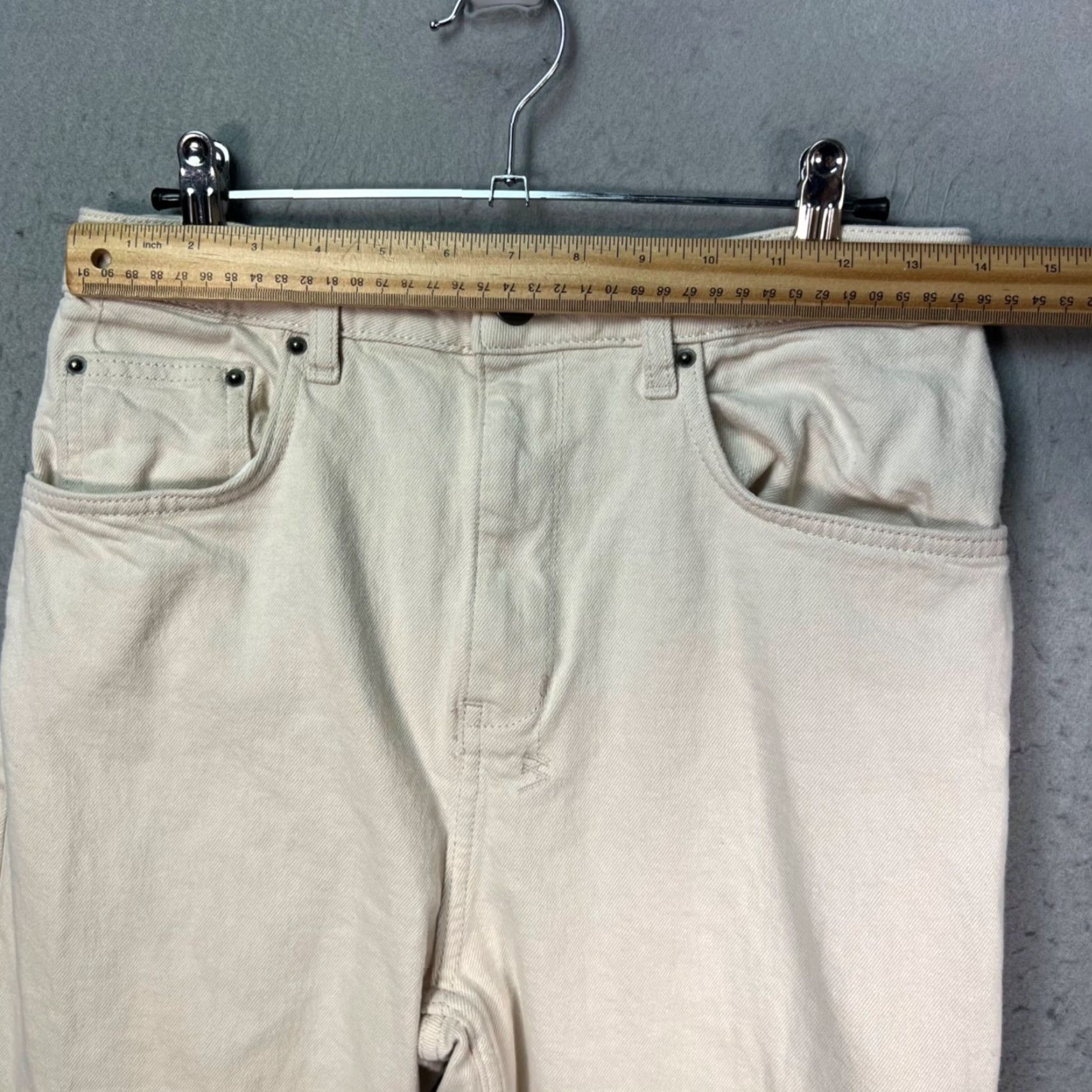 Ksubi VINTAGE ksubi Mens Jeans White 29 Slim Straight-Leg Cotton Denim 5-Pocket Mens Size US 29 - 6 Thumbnail
