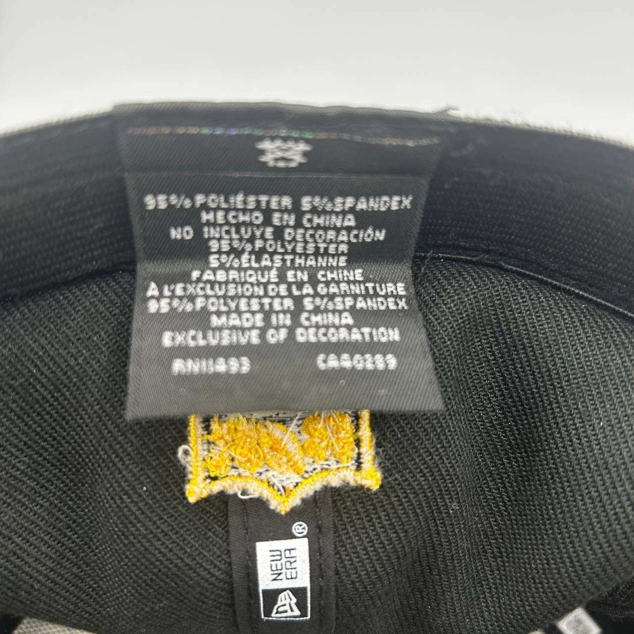 New Era Pittsburgh Steelers Hat Men S-M Black NFL Stretch Fitted Cap Size ONE SIZE - 6 Thumbnail