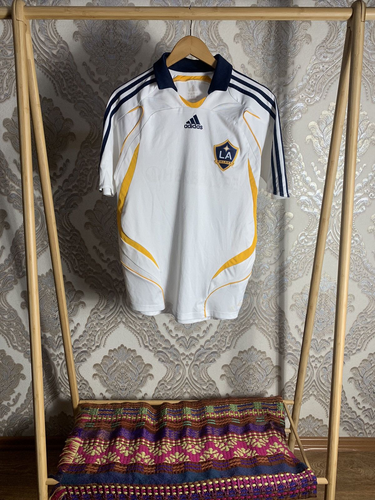 Adidas × Soccer Jersey × Vintage VINTAGE ADIDAS LA GALAXY MLS SOCCER HOME JERSEY  Y2K RARE 90s | Grailed