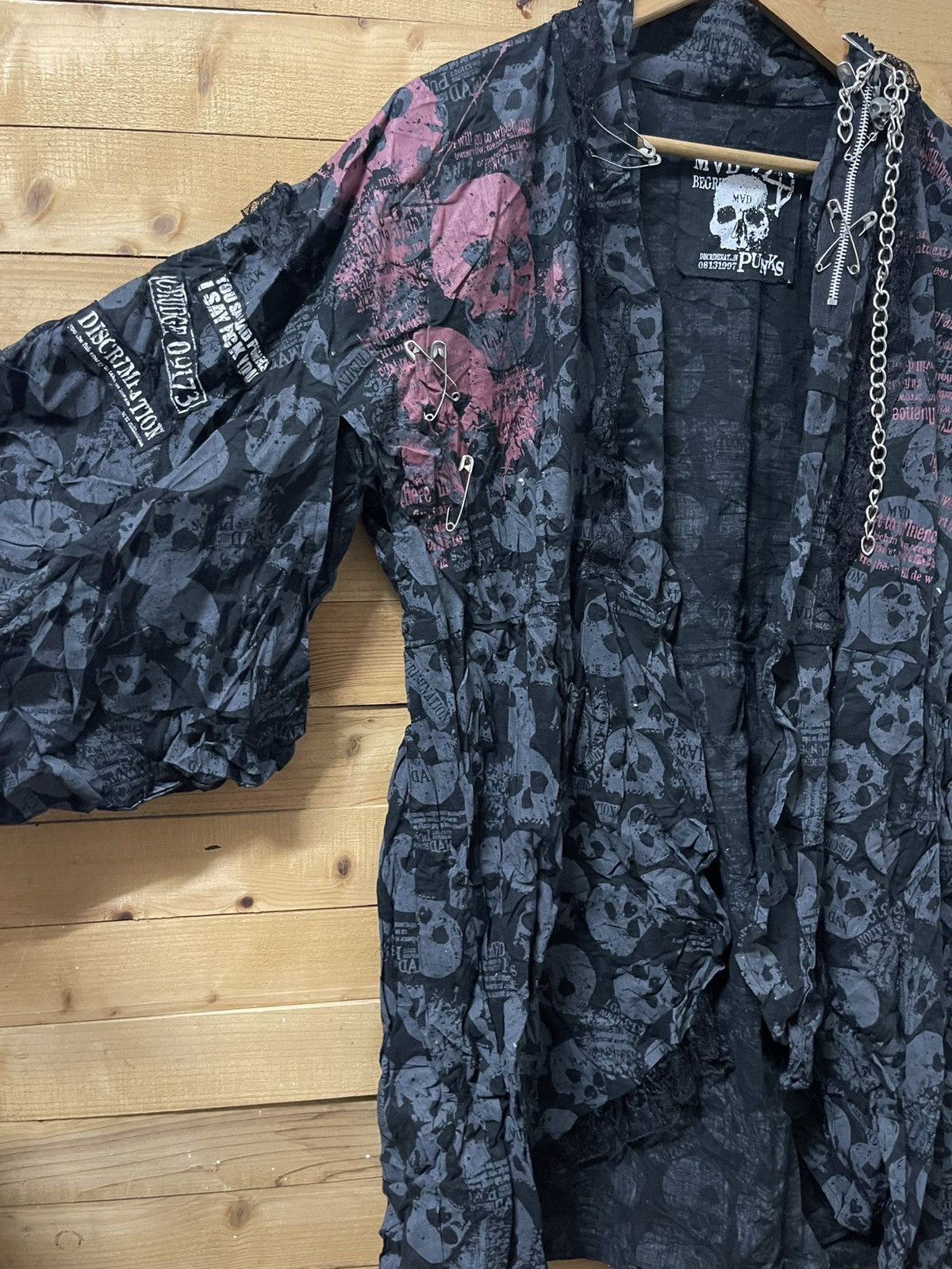 Japanese Brand Seditioneries mad punk full print skull kimono Size L / US 10 / IT 46 - 4 Thumbnail