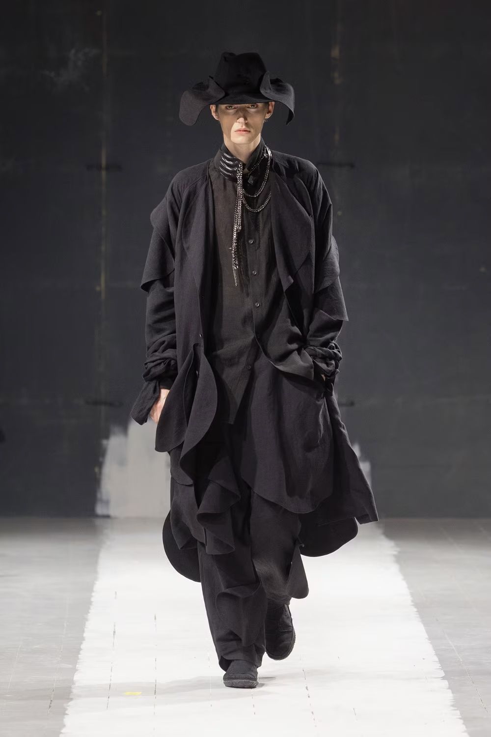 Yohji Yamamoto Pour Homme 24ss False Collar Blouse linen shirts Size 4 Size US XL / EU 56 / 4 - 5 Thumbnail