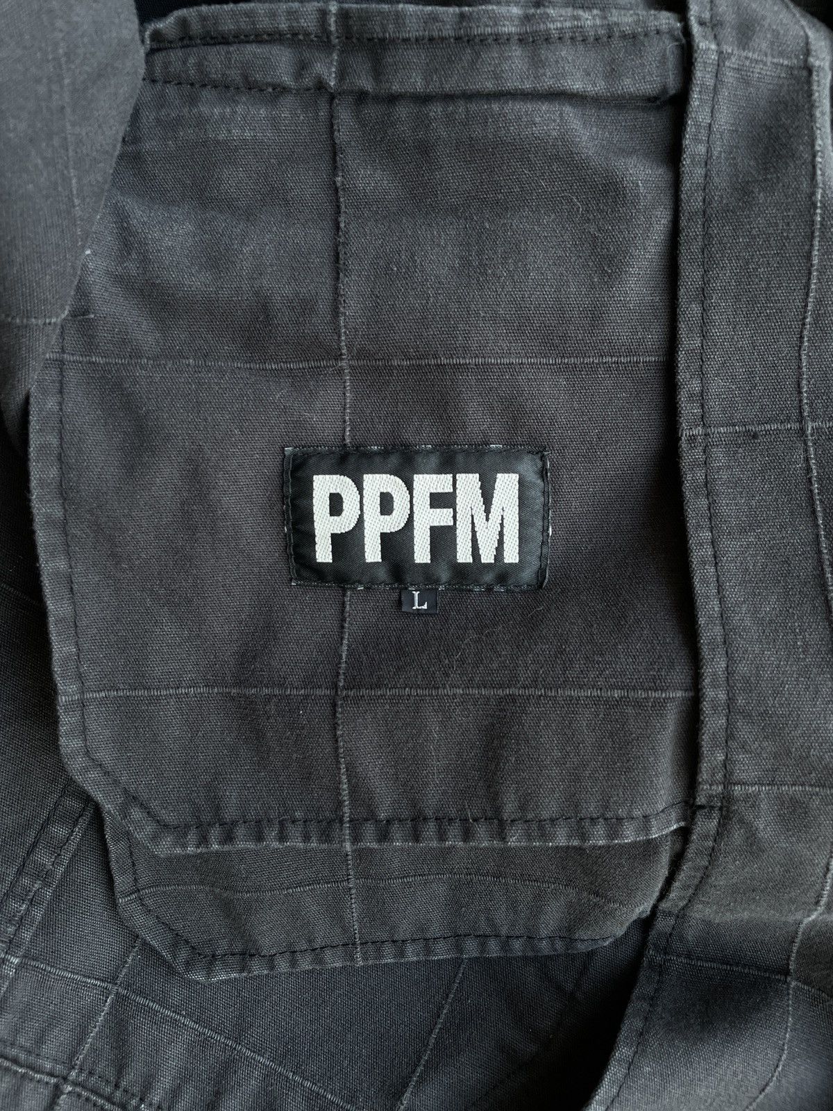 PPFM 2000s PPFM Grid Cotton Twill Zip Pocket Blazer Jacket Size US L / EU 52-54 / 3 - 5 Thumbnail