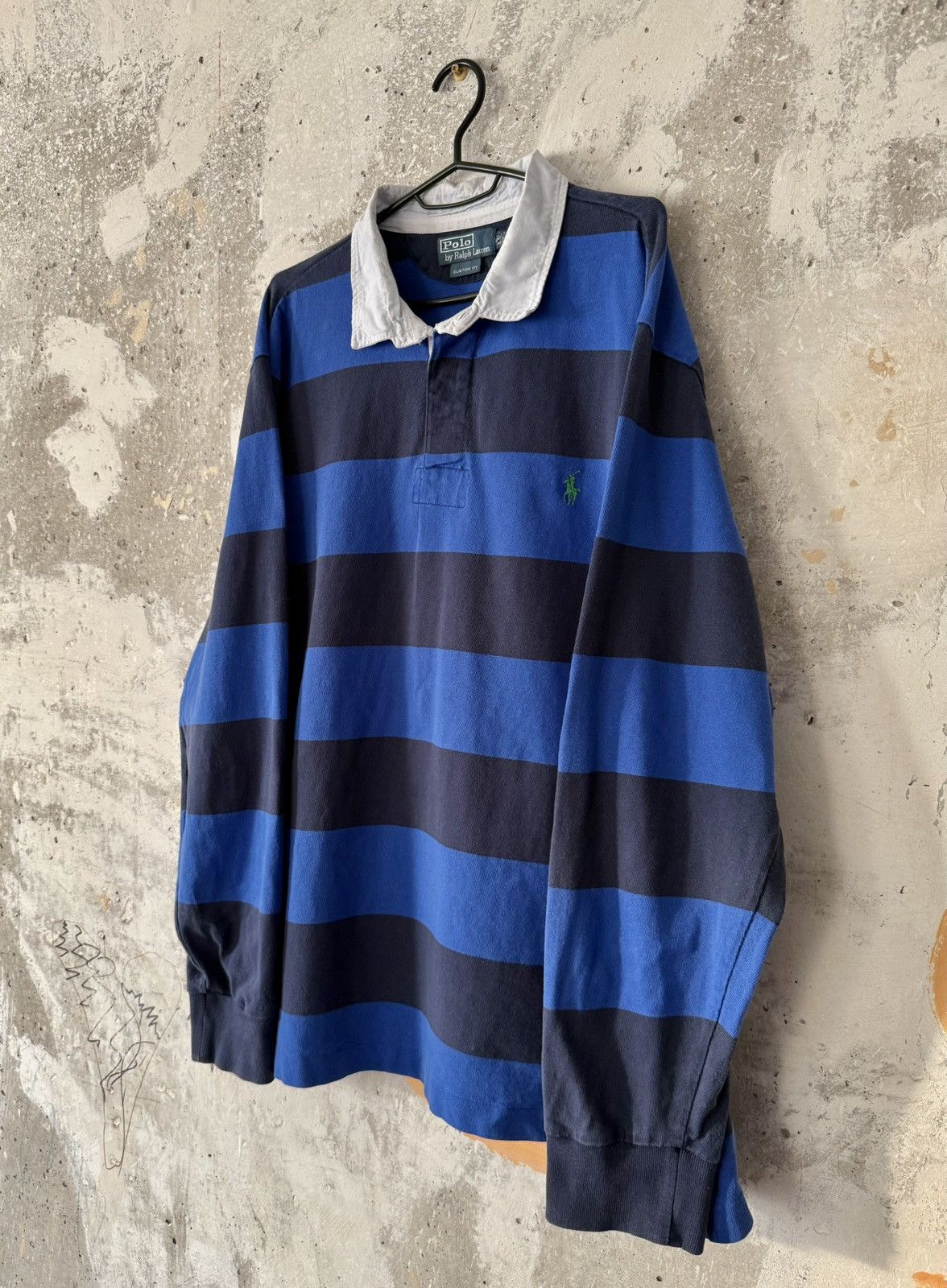 90S Vintage Polo Ralph Lauren Classic Striped Rugby T-Shirt