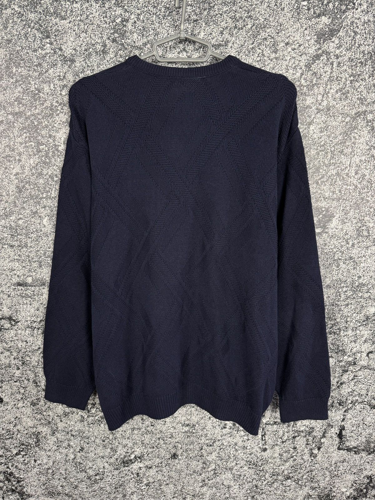 Lacoste Lacoste Vintage V-Neck Knit Sweater Pullover Blue Size 7 Size US XL / EU 56 / 4 - 9 Thumbnail