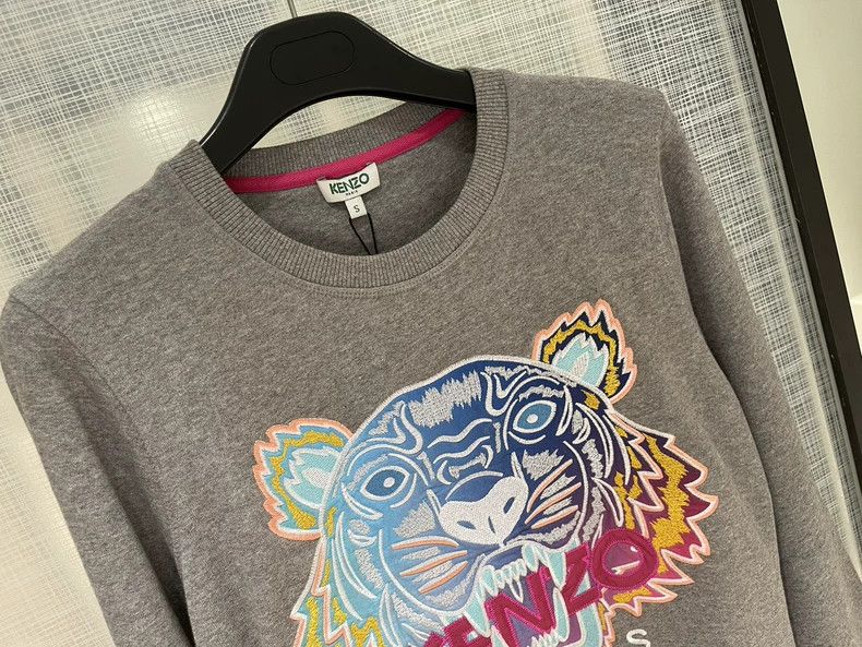 Kenzo KENZO Tiger head grey hoodie Size US S / EU 44-46 / 1 - 3 Thumbnail
