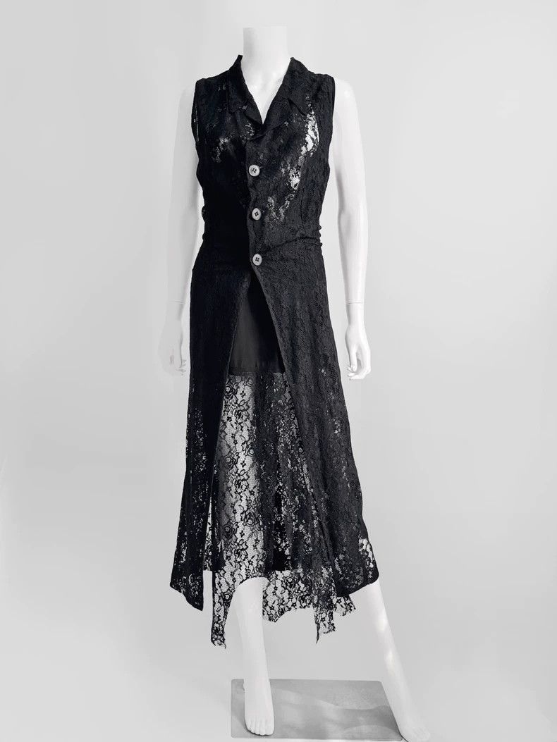 Comme des Garcons Comme des garcons 90s two-piece sleeveless lace dress Size M / US 6-8 / IT 42-44 - 1 Thumbnail