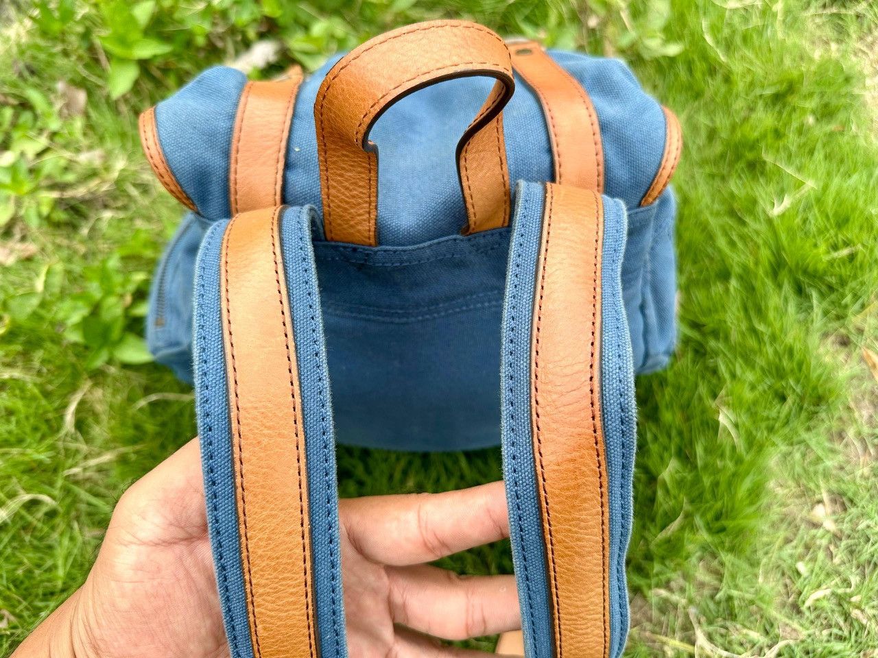 Burberry Authentic Burberry Rucksack Nyalon Blue Backpack Size ONE SIZE - 6 Thumbnail