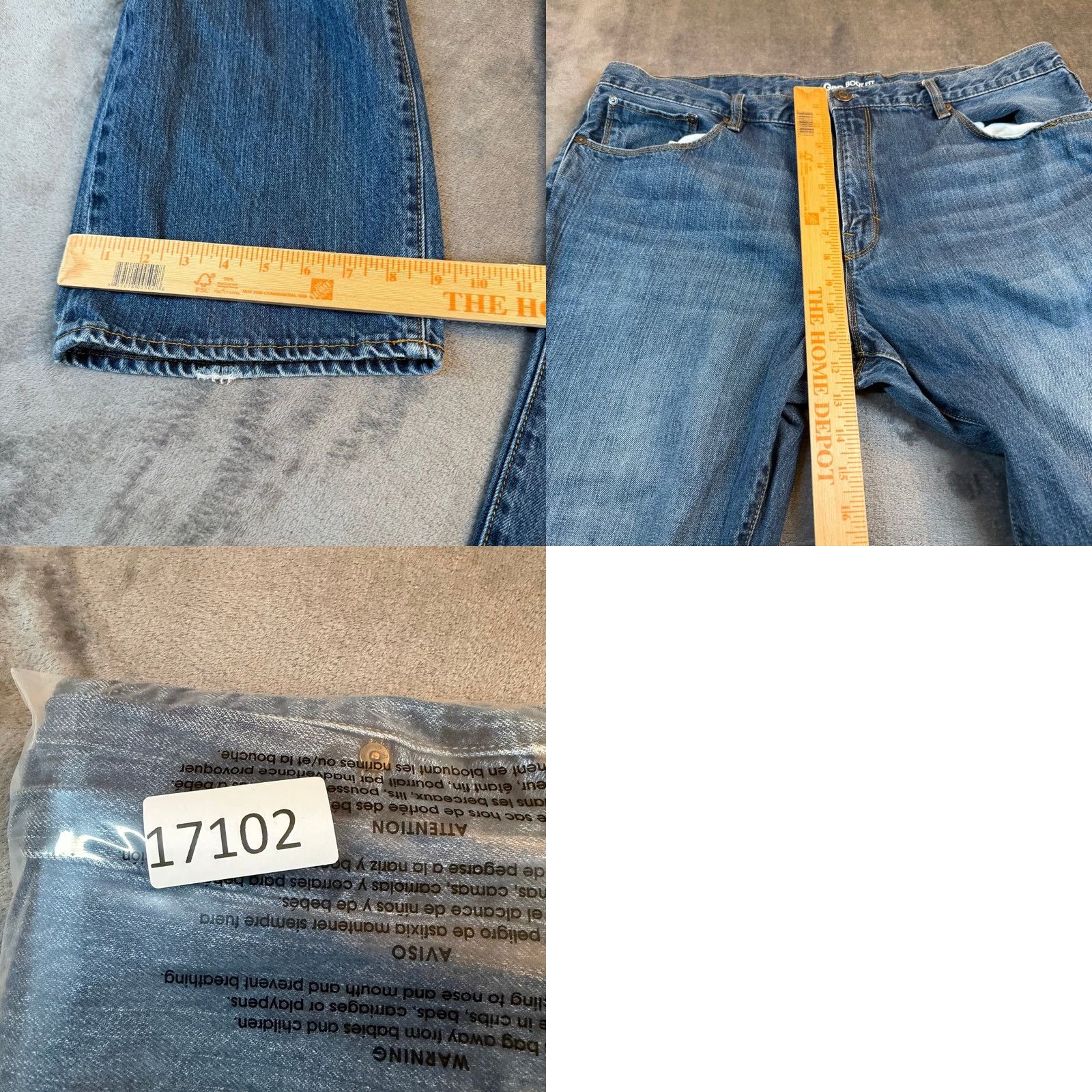 Gap Gap Jeans Blue Medium Wash 40x30 Bootcut 100% Cotton Mens Regular Size 40 Inseam 30" Zipper Button Fit: Boot Fit Vintage: No Size US 40 / EU 56 - 8 Thumbnail