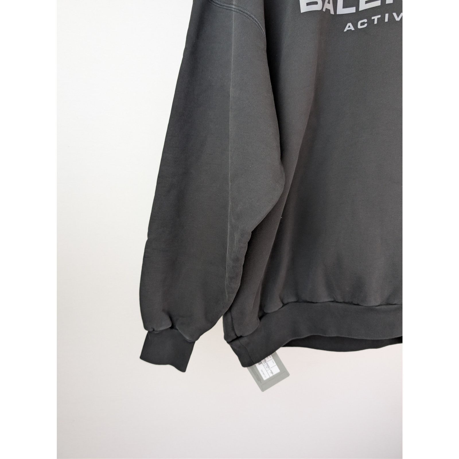 Balenciaga o1rshd1 Q:2/ Activewear Molleton Archetype Large Fit Hoodie Size US S / EU 44-46 / 1 - 13 Thumbnail