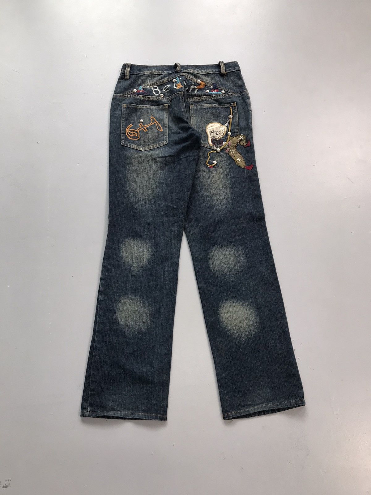 JNCO Vintage hiphop embroidered denim Size US 29 - 1 Thumbnail