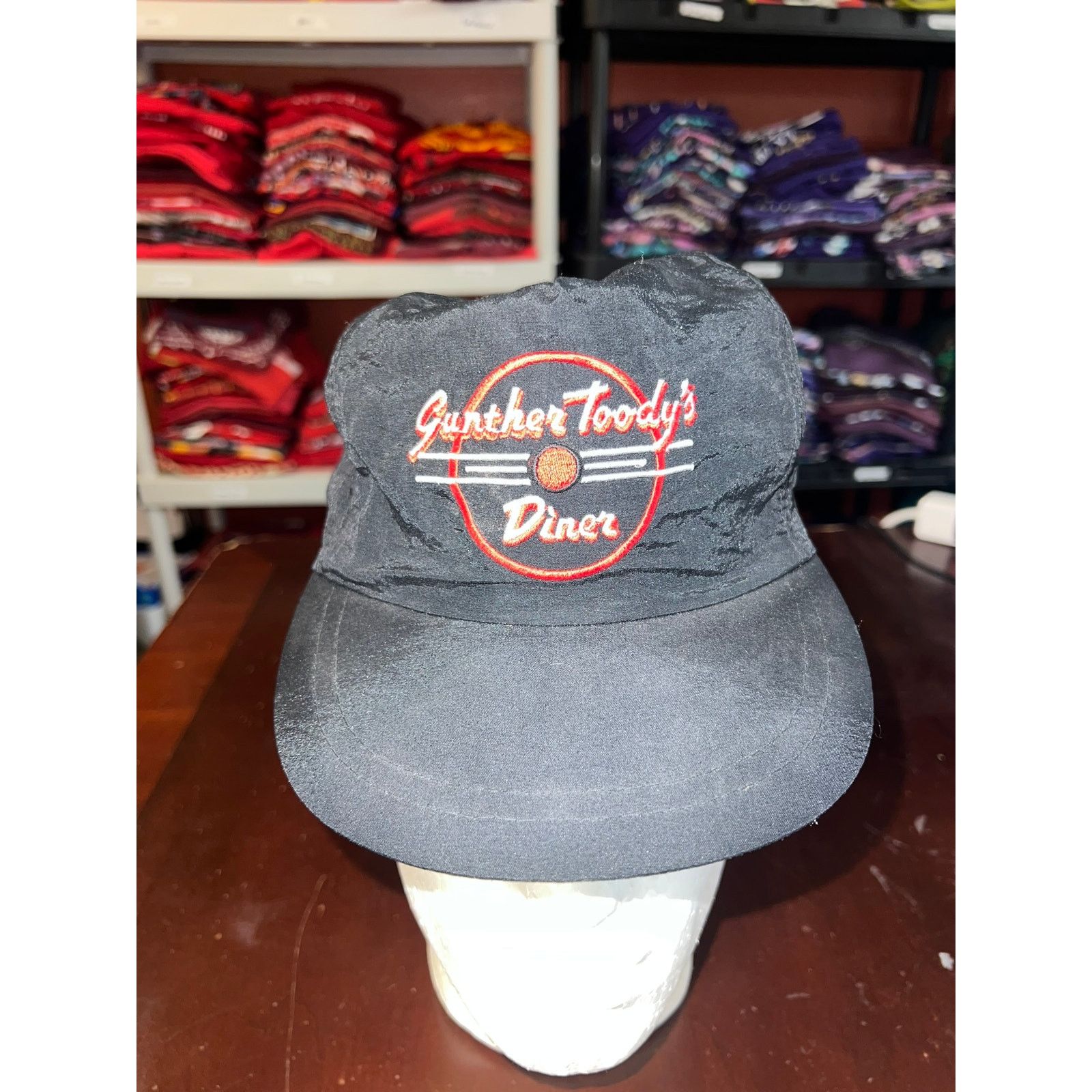 Vintage Vintage Gunther Toody Hat Toody's Diner Black Red Cap SCI Size ONE SIZE - 1 Thumbnail