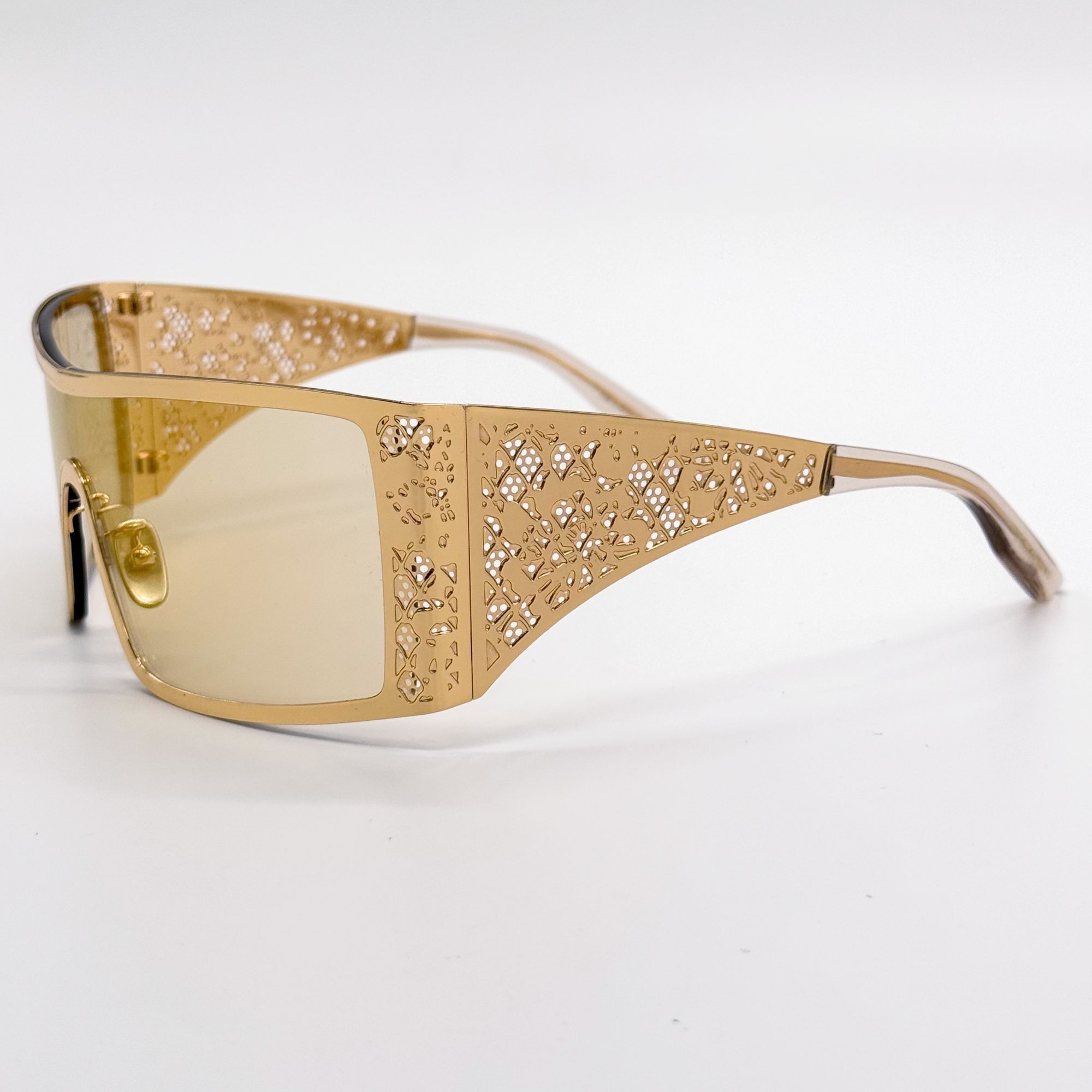 Dolce & Gabbana NEW DG2317 02/71 DOLCE&GABBANA GOLD SHIELD WOMEN SUNGLASSES Size ONE SIZE - 5 Thumbnail