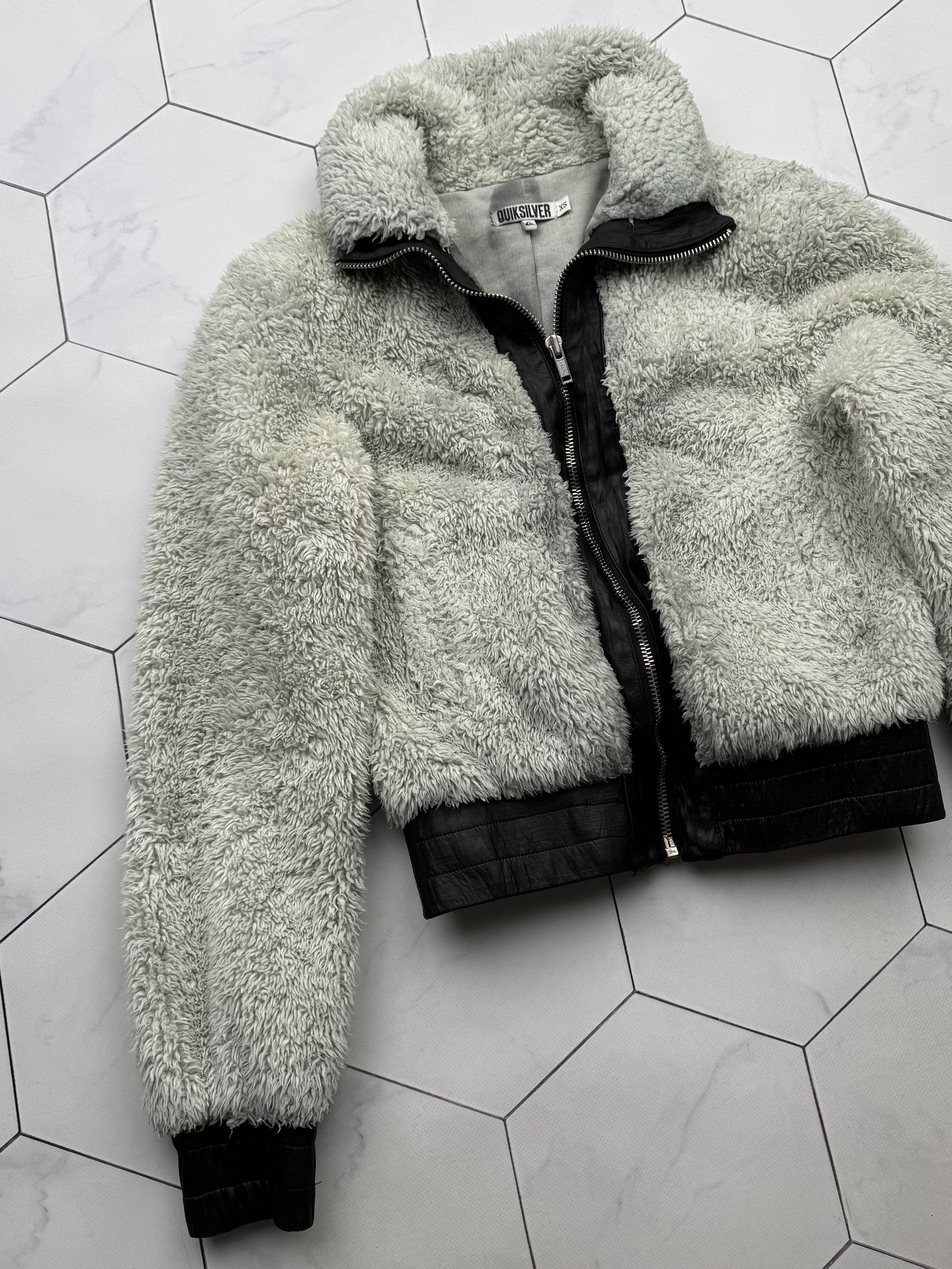 Quiksilver Quiksilver Faux Fur Jacket With Leather Details (B122)E2 Size XS / US 0-2 / IT 36-38 - 2 Thumbnail