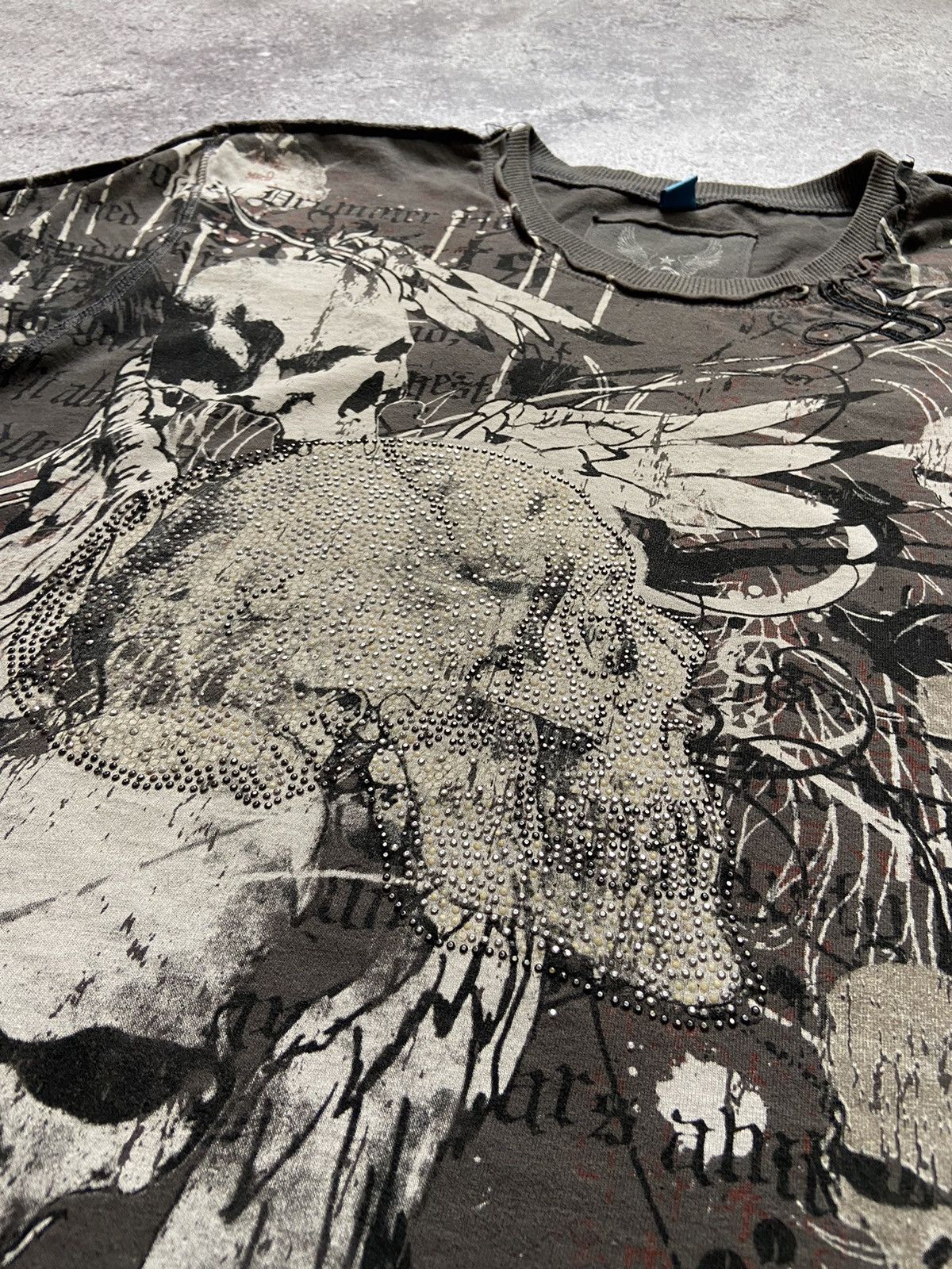Amplified Amplified Skull Y2K T Shirt Tee Hardy Style Size US XL / EU 56 / 4 - 2 Thumbnail