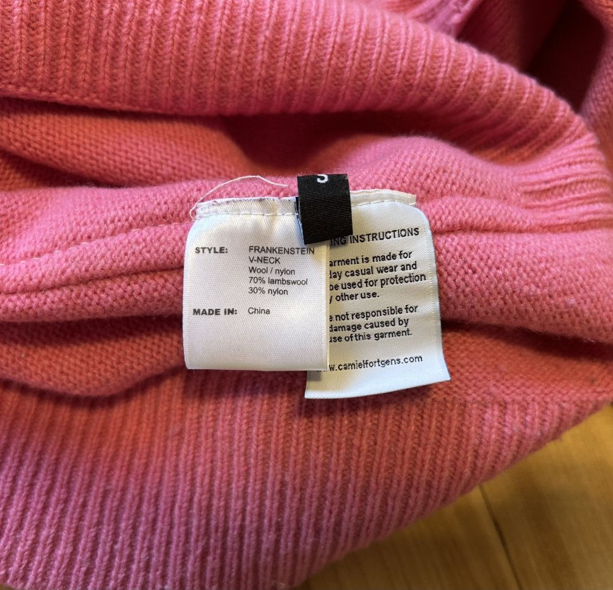 Camiel Fortgens Frankenstein V-Neck Sweater Size US S / EU 44-46 / 1 - 4 Thumbnail