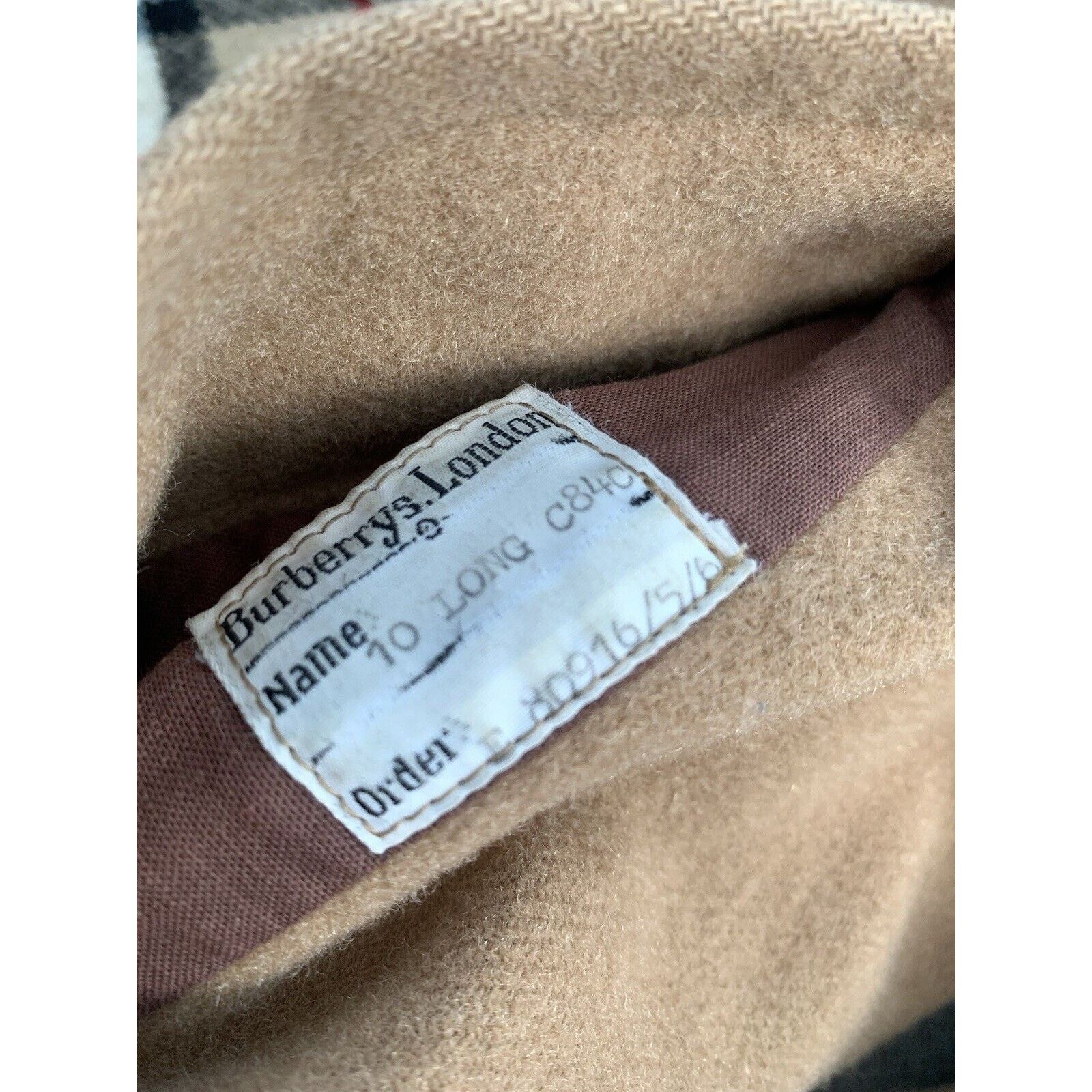Burberry × Vintage Women's BURBERRYS CAMEL HAIR Wool Trench Coat Jacket UK 12 M Size M / US 6-8 / IT 42-44 - 20 Thumbnail