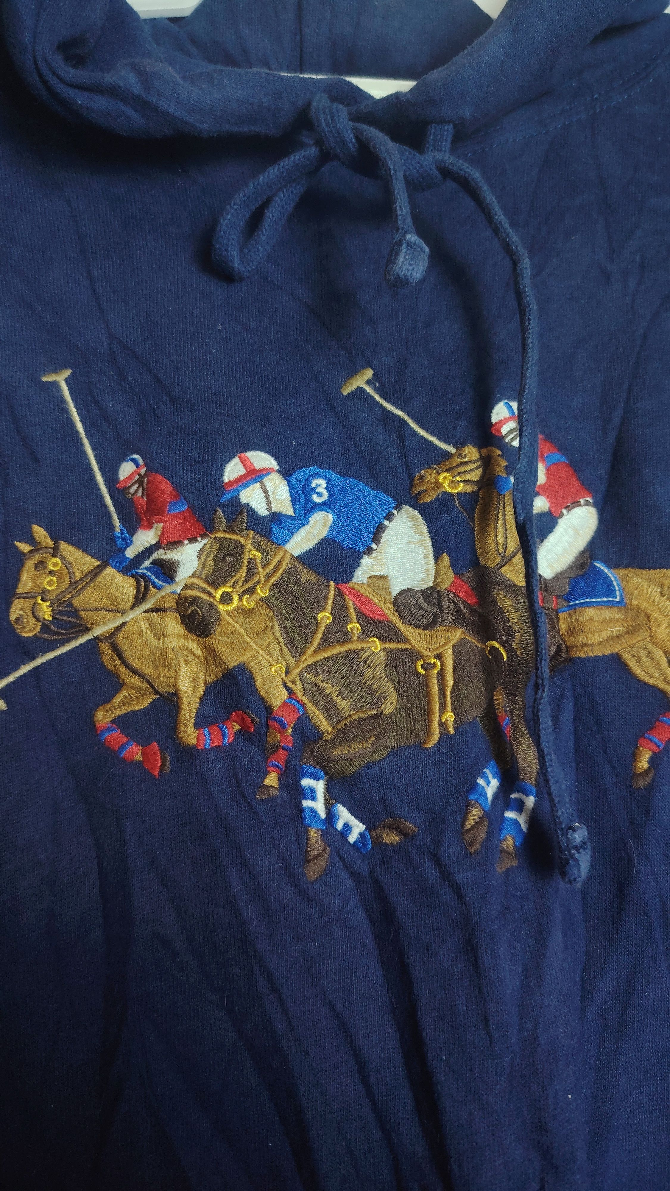 Polo Ralph Lauren POLO RALPH LAUREN Men's Triple Match Pony Fleece Hoodie Size US L / EU 52-54 / 3 - 3 Thumbnail