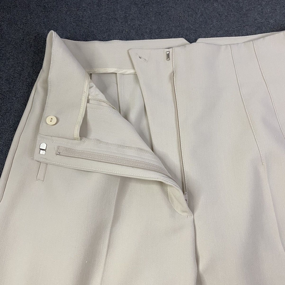 Zara Zara High Waist Trousers Dress Pants Womens XXL Beige EUC Size 34" / US 12 / IT 48 - 4 Thumbnail