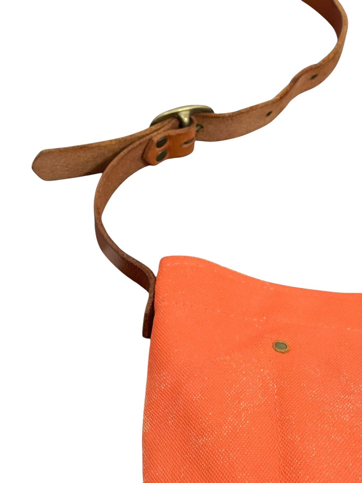 Comme des Garcons × Stussy Leather Cotton Coated Sunset Craftman Cross Body Bag 7🟩 Size ONE SIZE - 16 Thumbnail