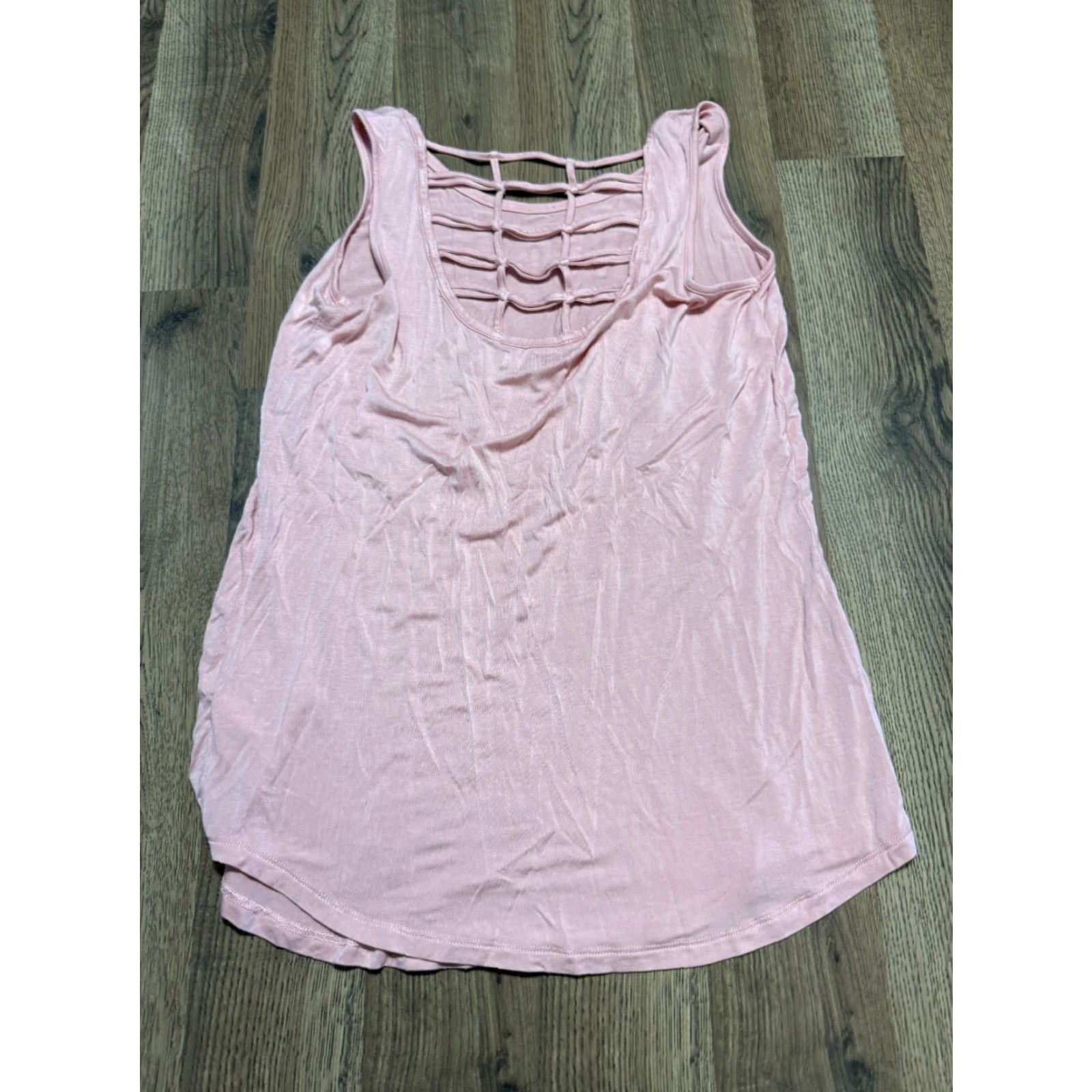 Vintage Maurices Shirt Women's XS Pink Tank Top Take me to the Lake Sleeveless Spaghetti Strap Casual Basic Tank Top Size S / US 4 / IT 40 - 2 Thumbnail