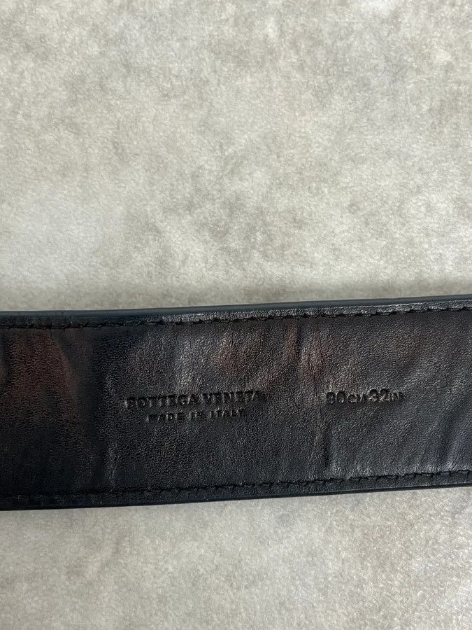 Bottega Veneta Bottega Veneta Black Woven Leather Belt Size ONE SIZE - 5 Thumbnail