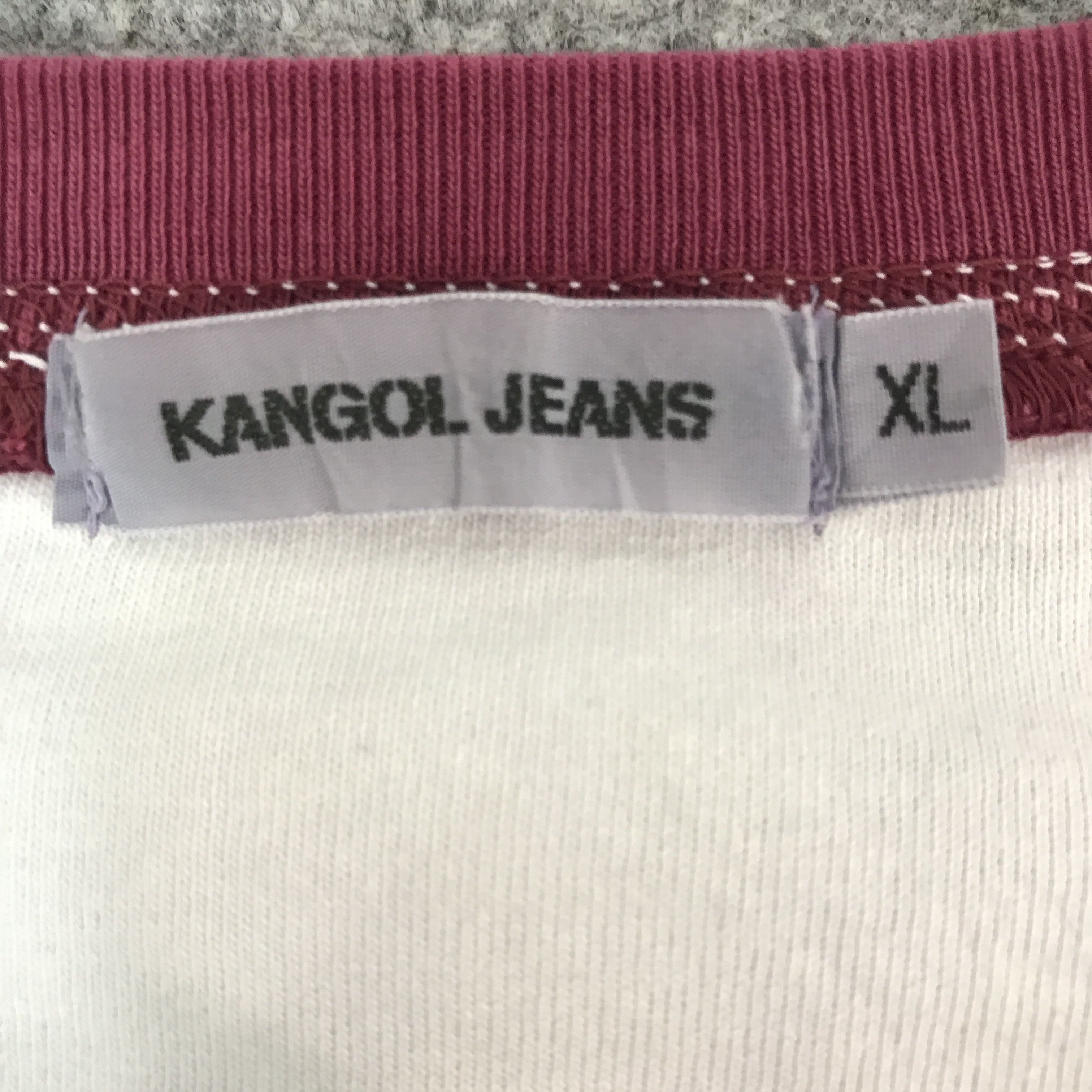 Japanese Brand Kangol Jeans Double Collar Tshirt Size US XL / EU 56 / 4 - 9 Thumbnail