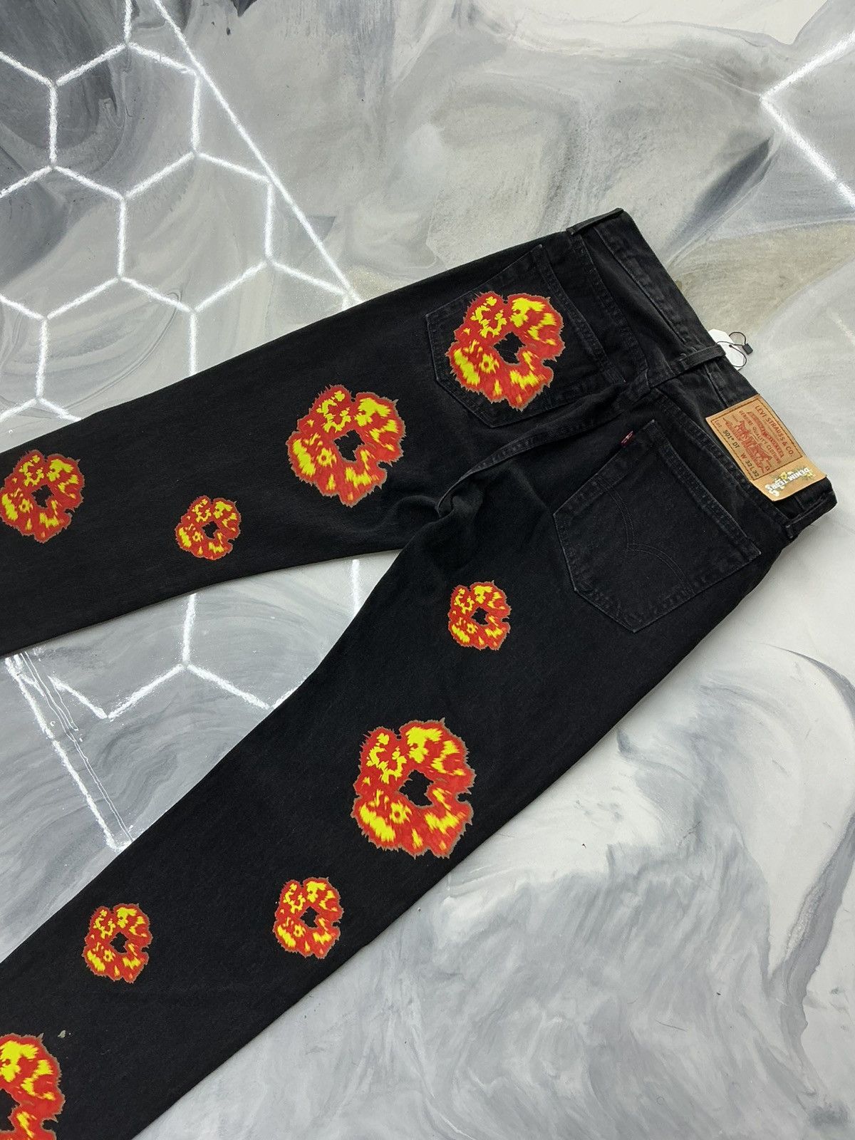 DENIM TEARS Denim Tears x Offset Jeans Black Size 32x32 Size US 32 / EU 48 - 8 Thumbnail