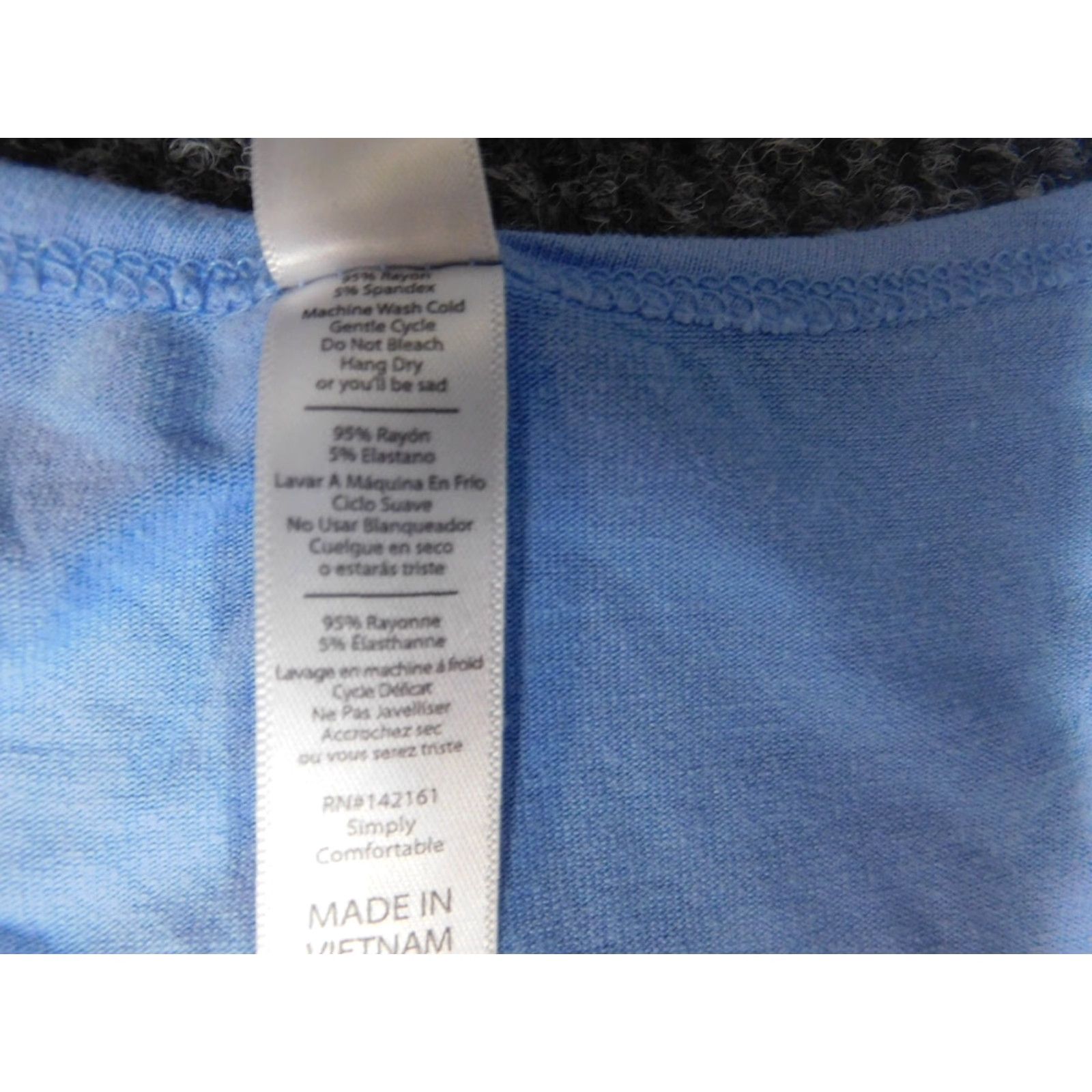 Vintage LuLaRoe Shirt XS Womens Blue Knit Short Sleeve Pullover Pocket Collared Basic Stretch T-Shirt Modern Size XS / US 0-2 / IT 36-38 - 6 Thumbnail