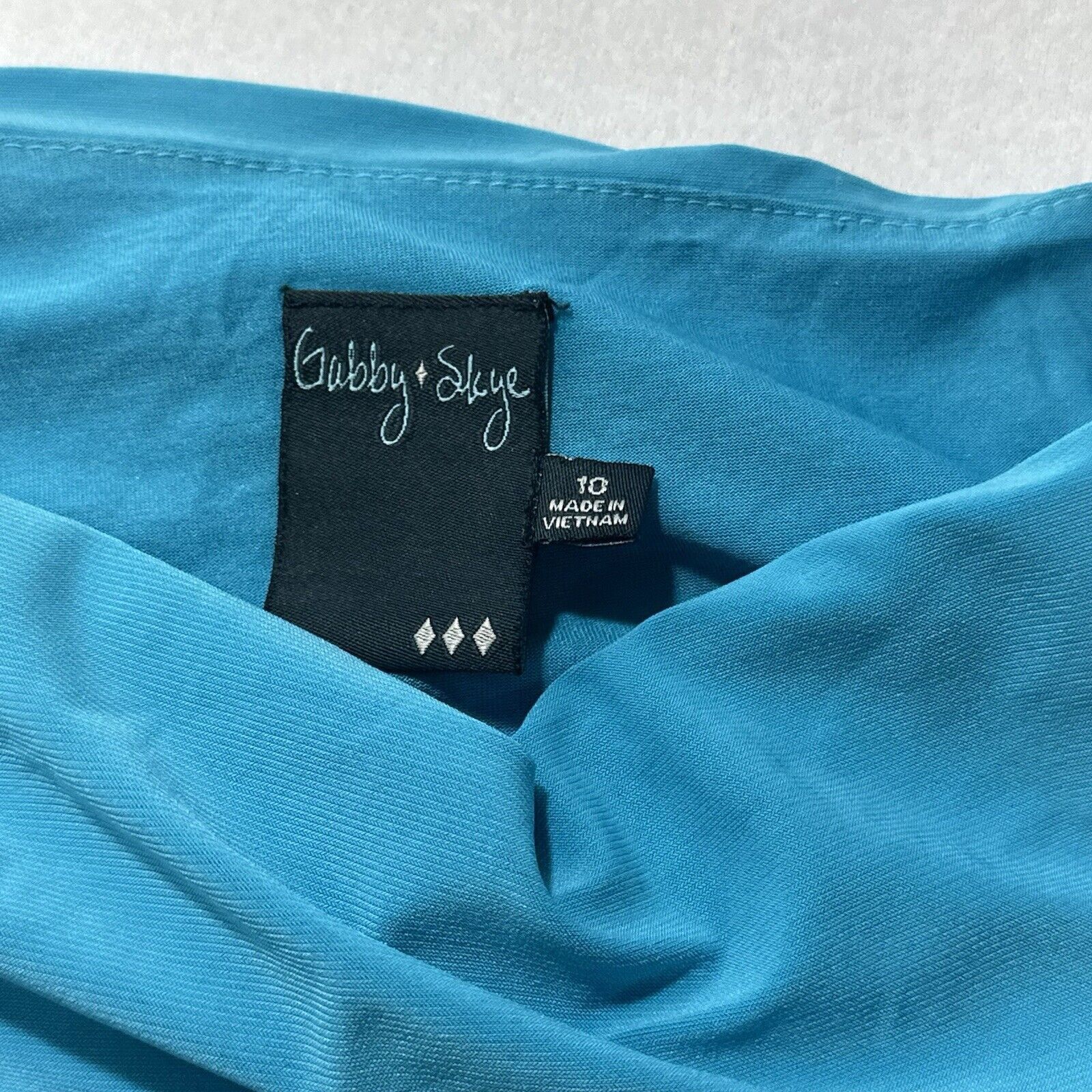 Other Gabby Skye 10 Blue Pullover Drape Top Lightweight Dress Size L / US 10 / IT 46 - 10 Thumbnail
