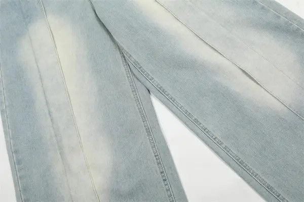 Japanese Brand High street loose straight washed stitching jeans y2k Size US 32 / EU 48 - 6 Thumbnail