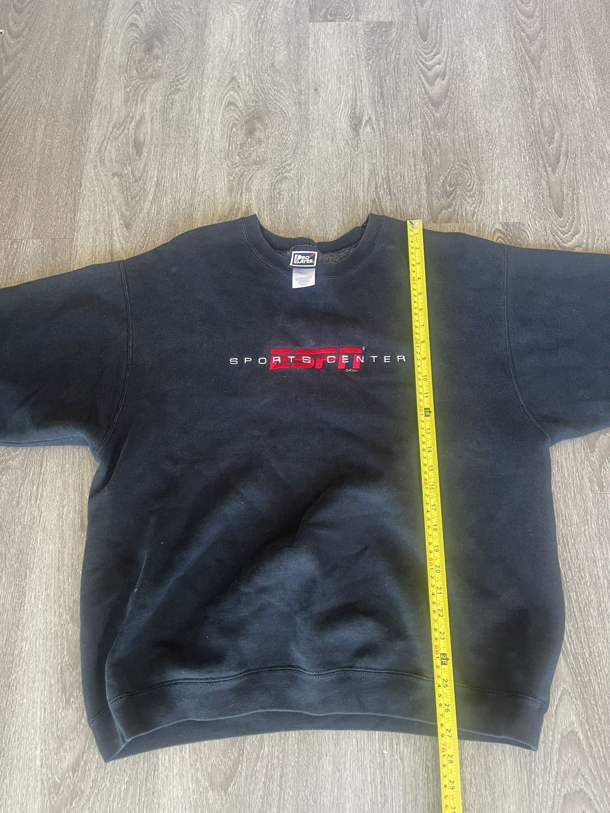 Pro Player Vintage Pro Player ESPN Brand Black Crewneck Sweatshirt Size US XL / EU 56 / 4 - 6 Thumbnail