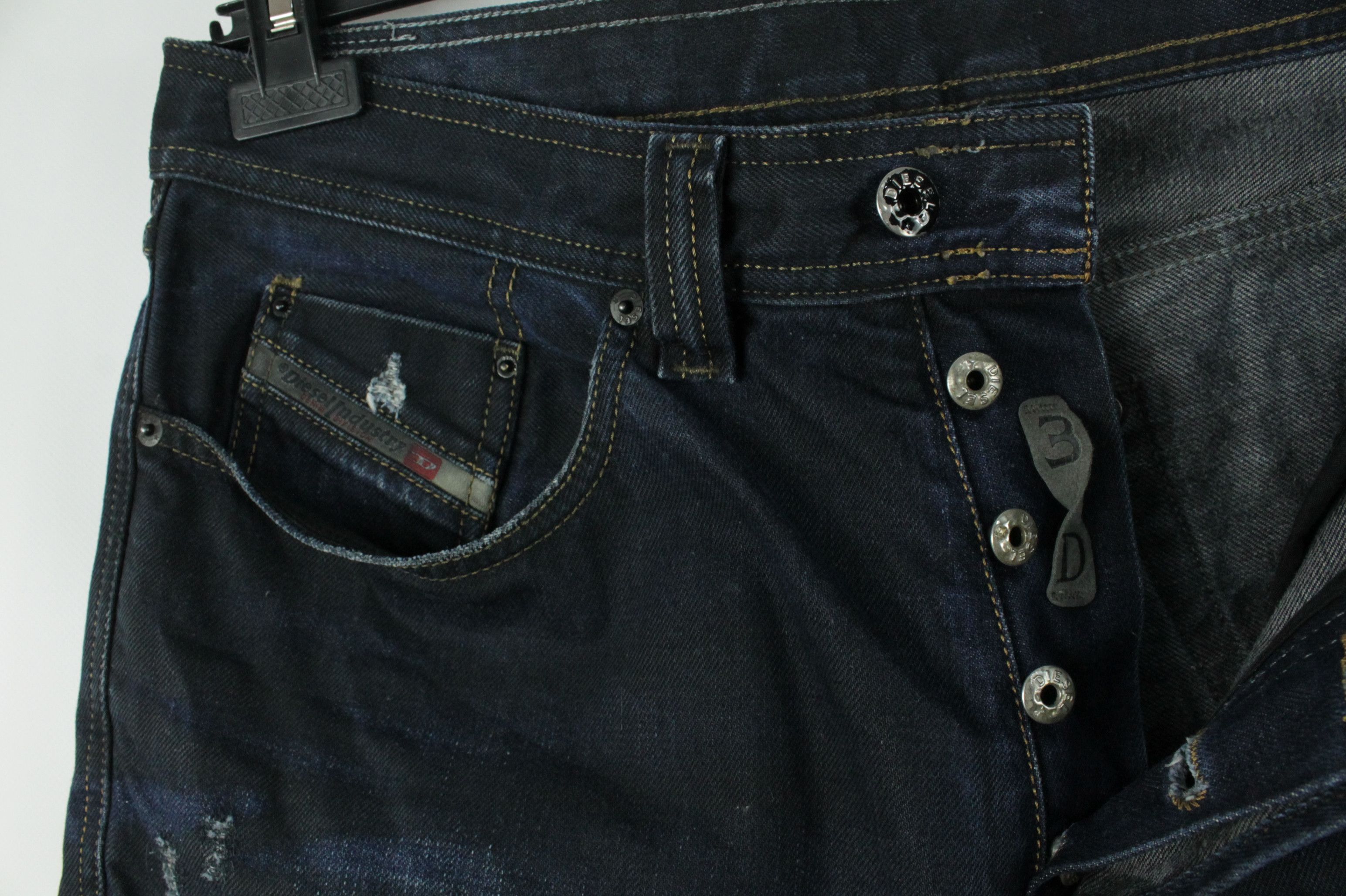 Diesel Diesel Back in The Saddle Regular-Carrot Blue Denim Jeans Size US 33 - 3 Thumbnail