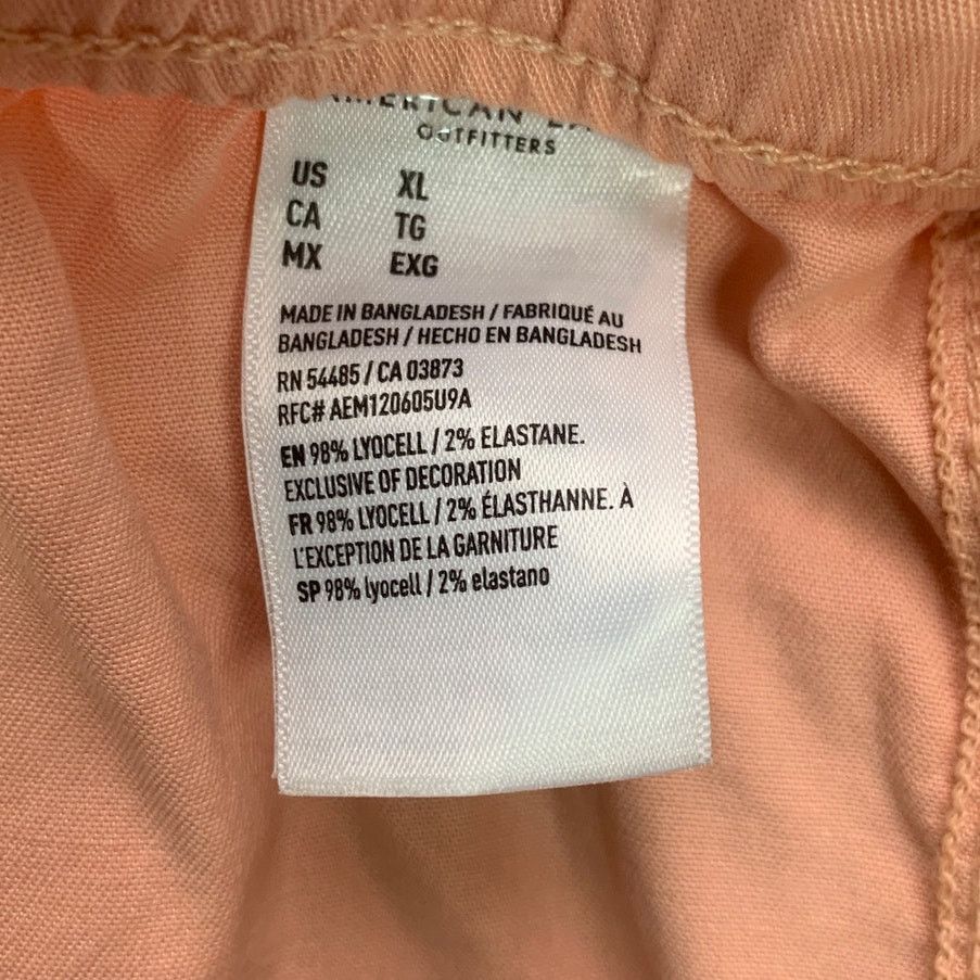 American Eagle Outfitters New American Eagle Womens XL Peach Shorts w Front Pockets Size 34" / US 12 / IT 48 - 4 Thumbnail