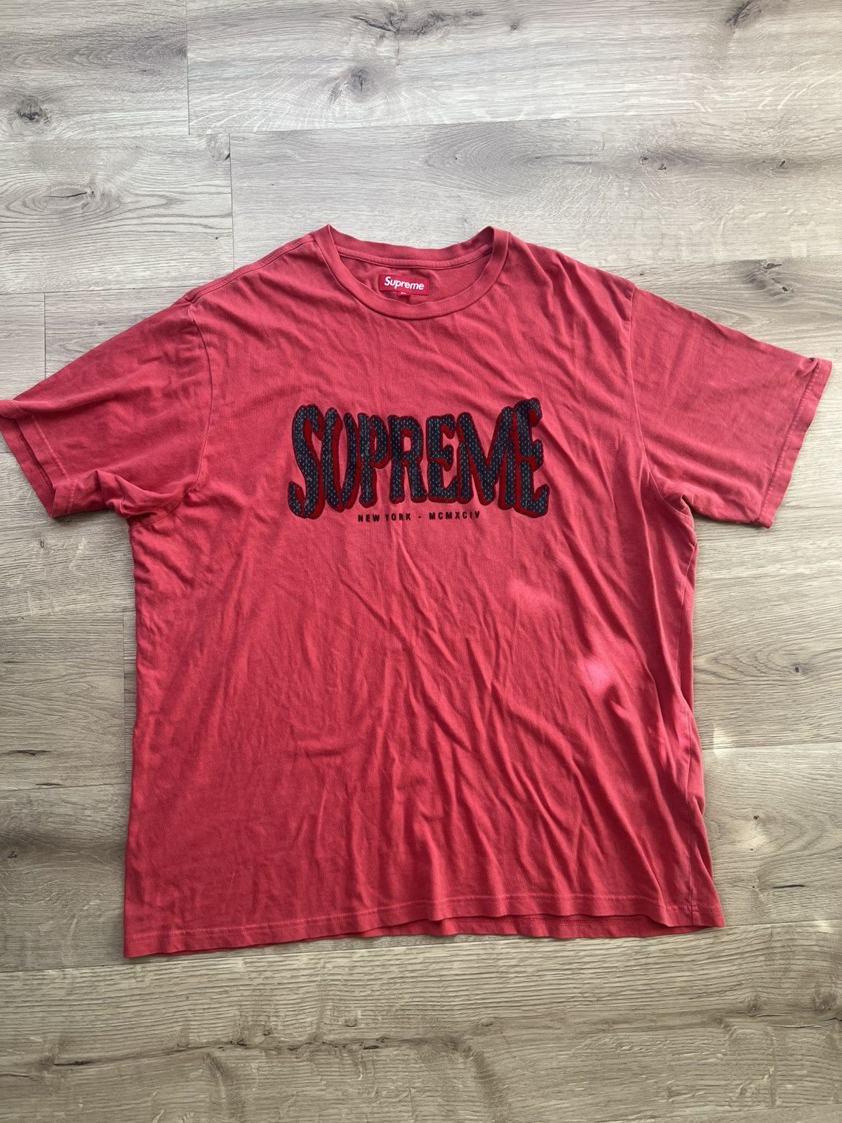 Supreme Supreme flocked wash s/s top Size US XXL / EU 58 / 5 - 1 Thumbnail