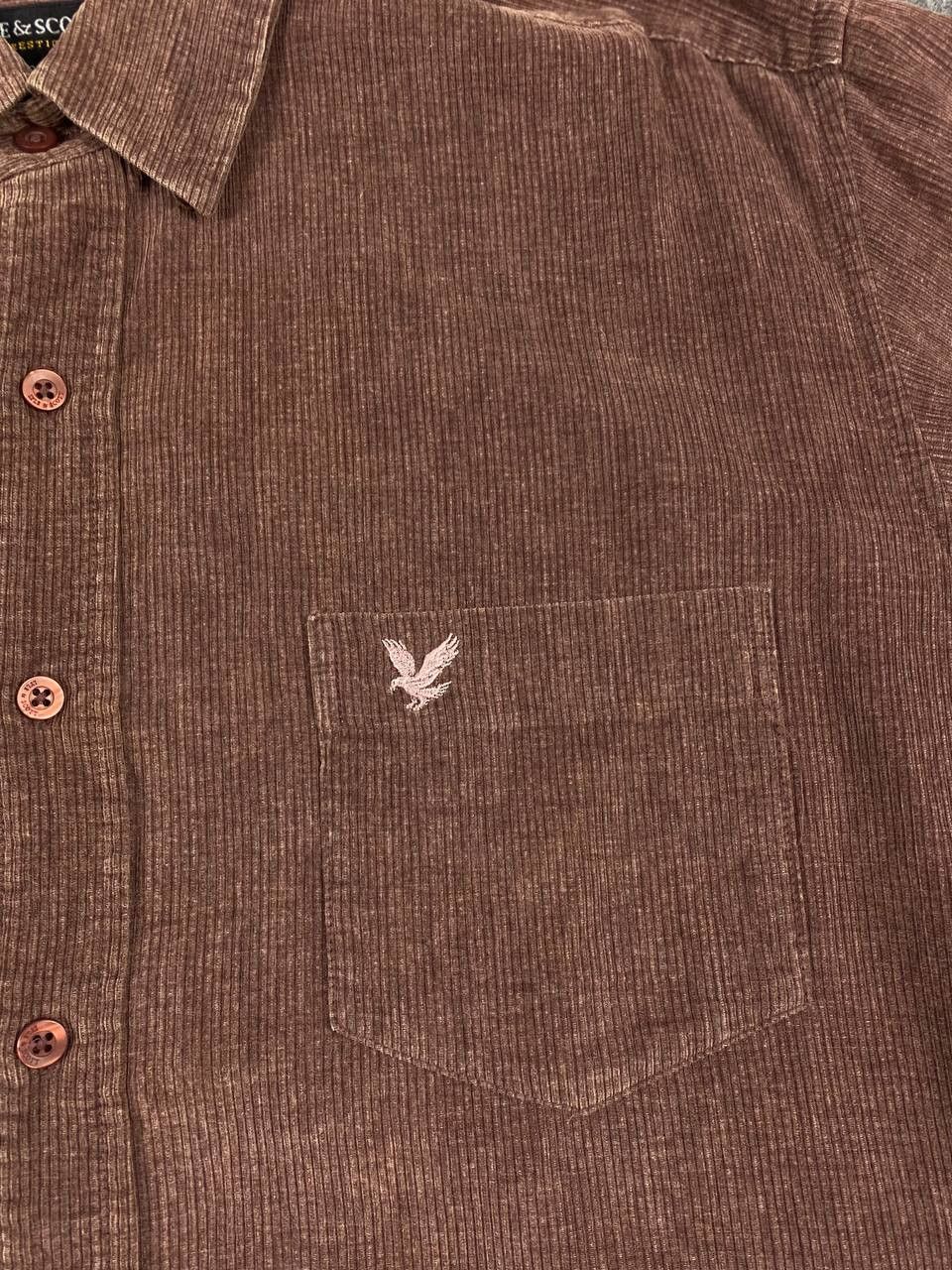 Lyle & Scott vintage lyle & scott corduroy velvet shirt nice design Size US XL / EU 56 / 4 - 2 Thumbnail