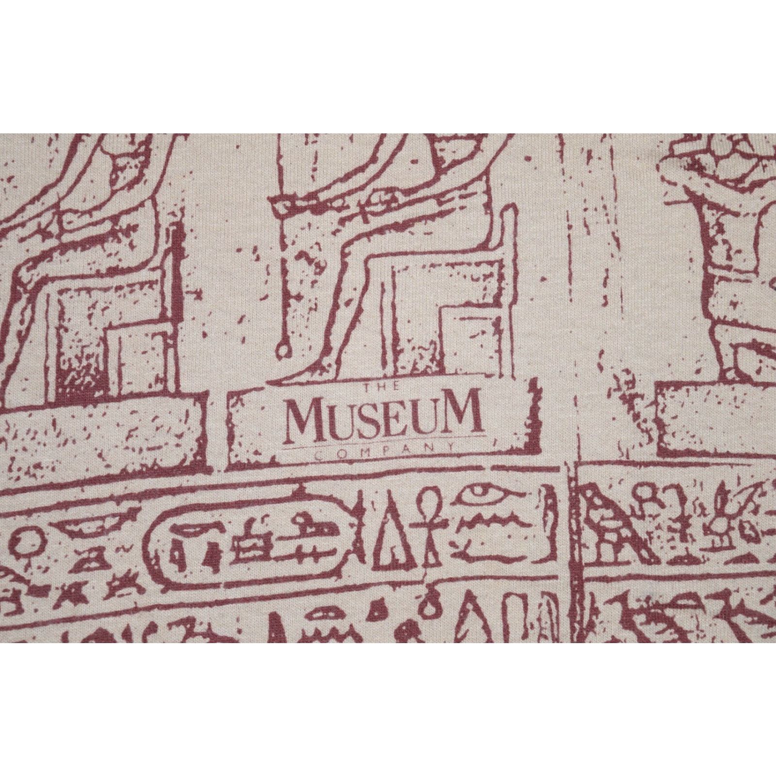 Gloverall VINTAGE 90s WILDWOOD PRODUCTIONS Egyptian Hieroglyphics All Over Print Cotton T-Shirt L Unisex Adults Size US L / EU 52-54 / 3 - 7 Thumbnail