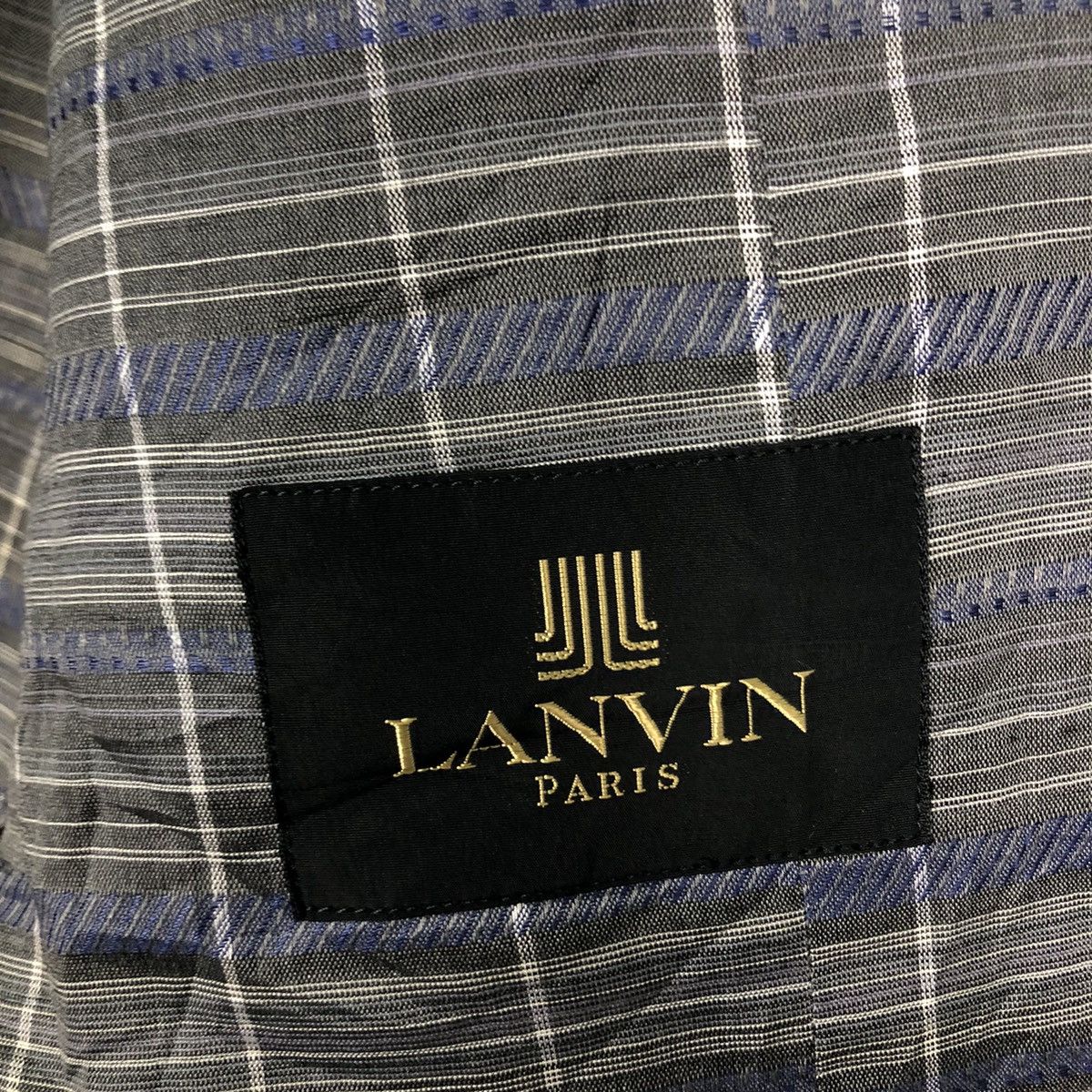 Japanese Brand 🔥Vintage Lanvin Paris Double Breast Tartan Design Coats Size US M / EU 48-50 / 2 - 17 Thumbnail