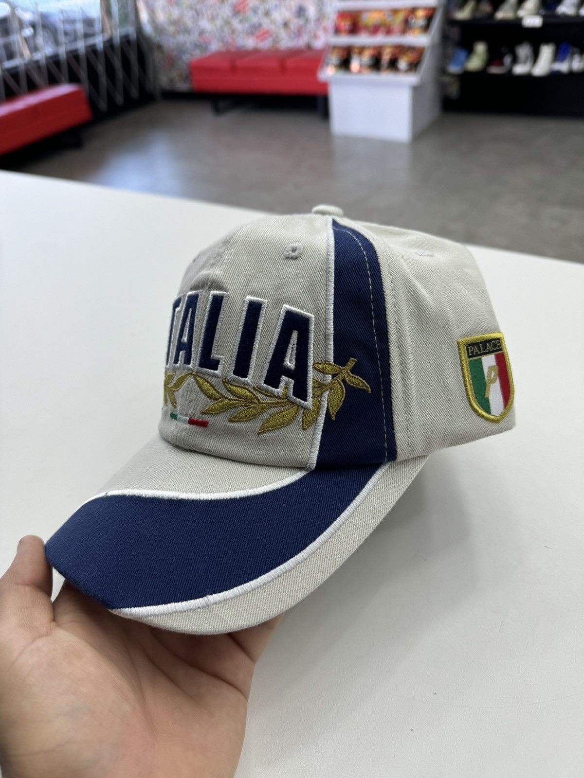 Palace Palace Italia 6-Panel Cap White Size ONE SIZE - 3 Thumbnail
