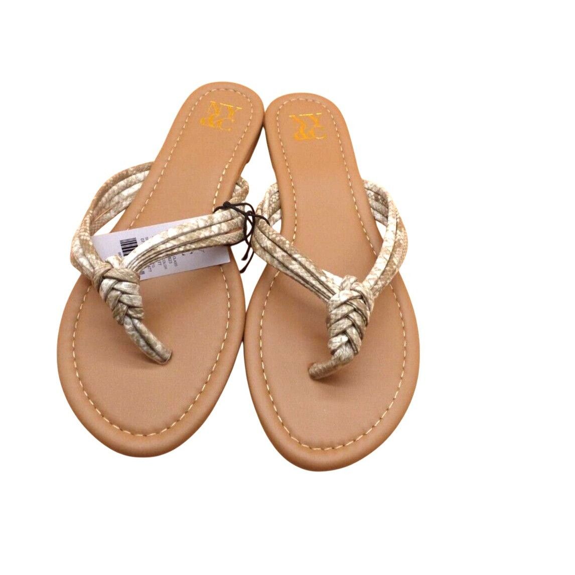 Other New York & Co Multi-Strand Snake-Embossed Faux-leather Flip Size US 7 / IT 37 - 1 Thumbnail