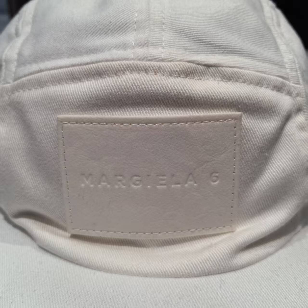 Maison Margiela NWT MM6 logo label cap white unisex Size ONE SIZE - 11 Thumbnail
