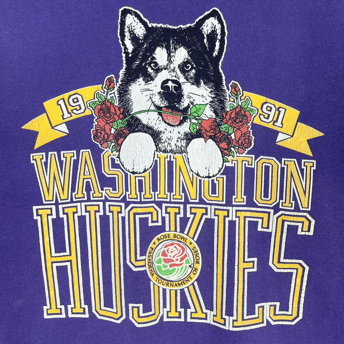 Lee Vintage 1991 Rose Bowl Washington Huskies Sweatshirt Size S Size US S / EU 44-46 / 1 - 4 Thumbnail