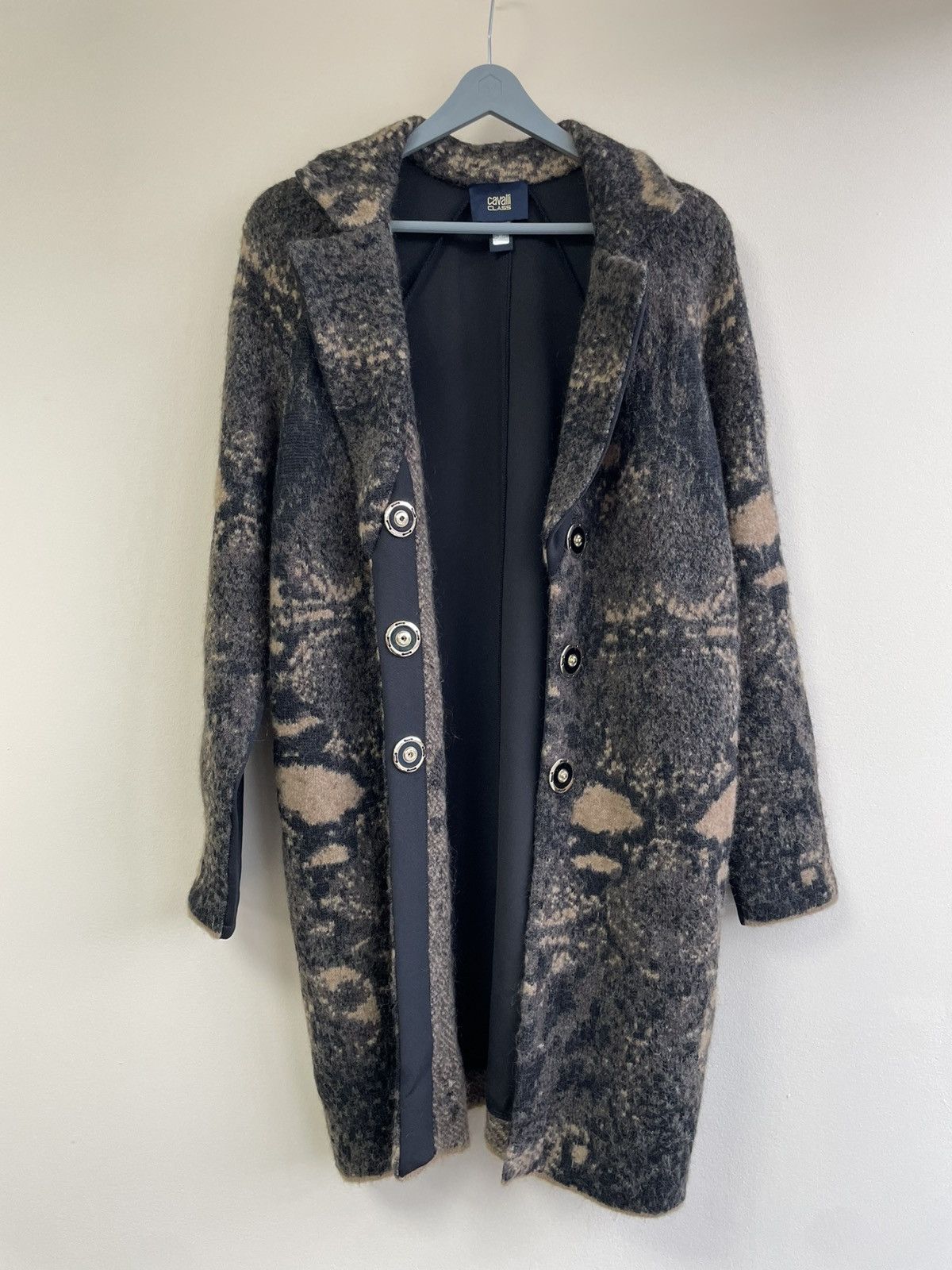 Cavalli Class Vintage Roberto Cavalli Class Women's Mohair Wool Coat Size S / US 4 / IT 40 - 6 Thumbnail