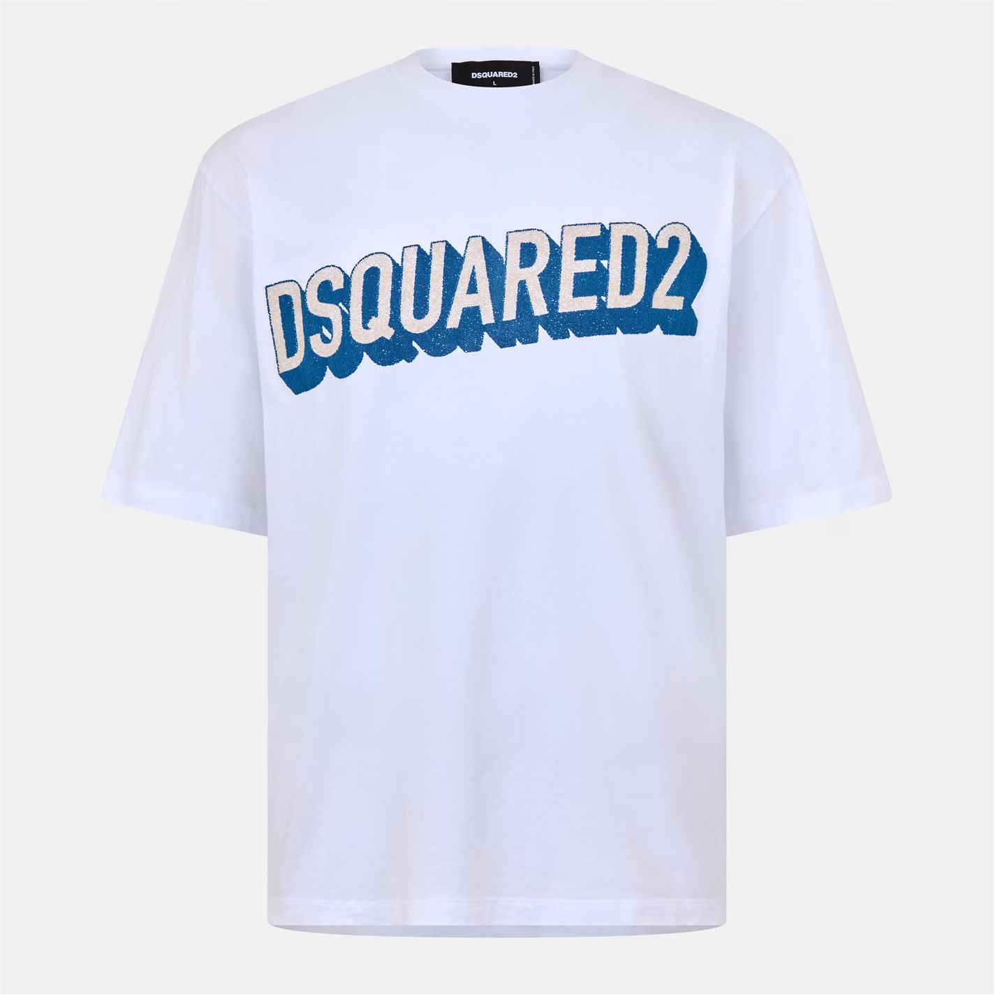 Dsquared2 o1g2r1mq0426 Cotton T-Shirt in White Size US L / EU 52-54 / 3 - 1 Thumbnail